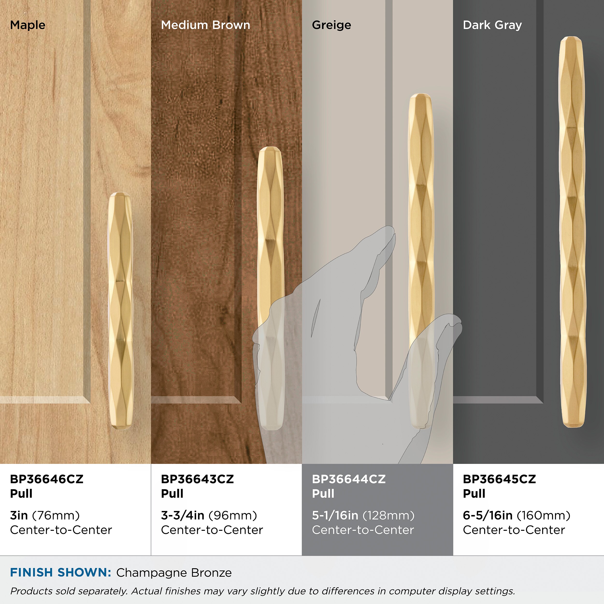 Amerock BP36644CZ Cabinet-Pulls - View #5