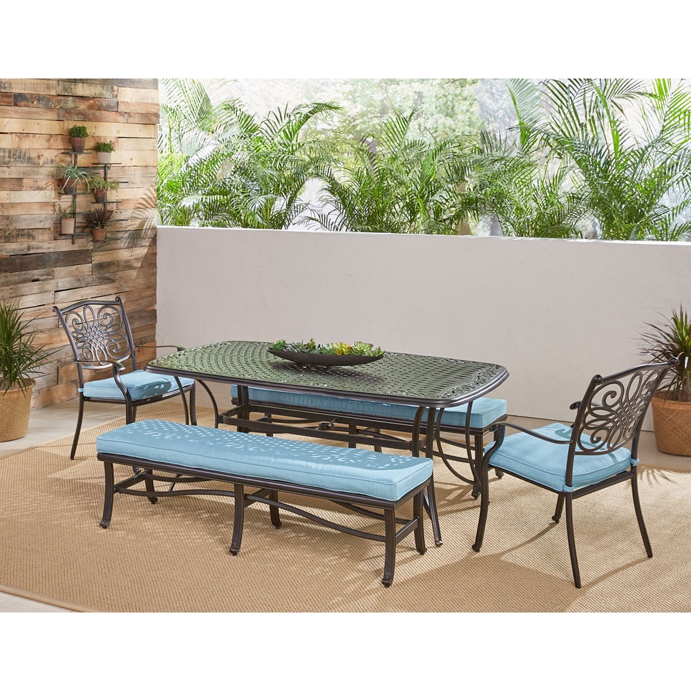 Hanover TRADDN5PCBN-BLU Patio-Dining-Sets - View #16