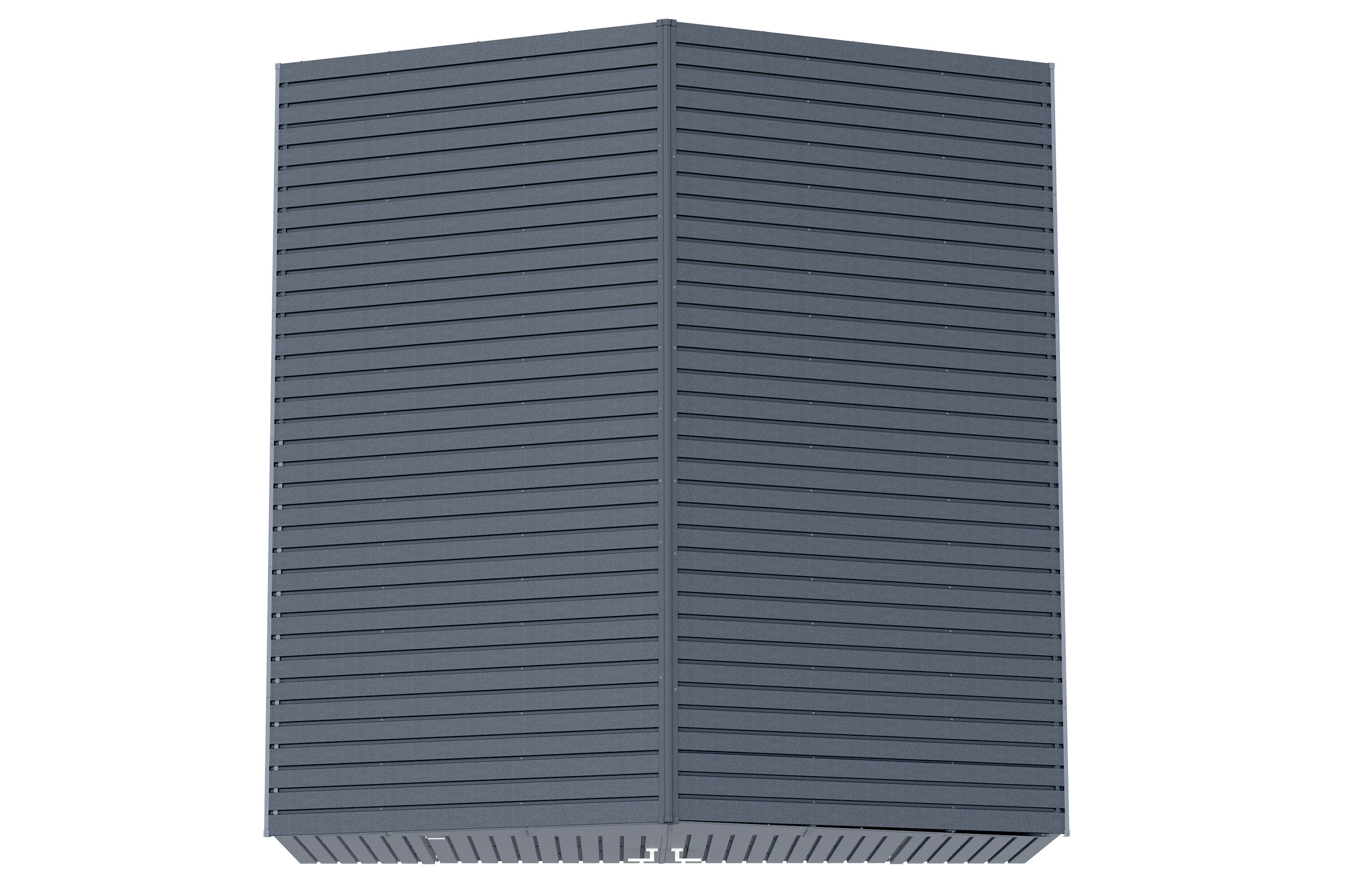 Elite 12' x 12' Anthracite Steel Storage Shed Kit