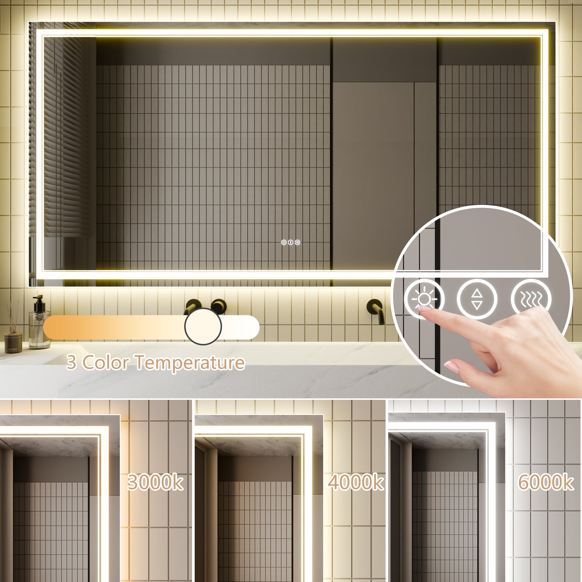 AAZJ JKF-MD04-7236SF2 Framed-Bath-Mirrors - View #9