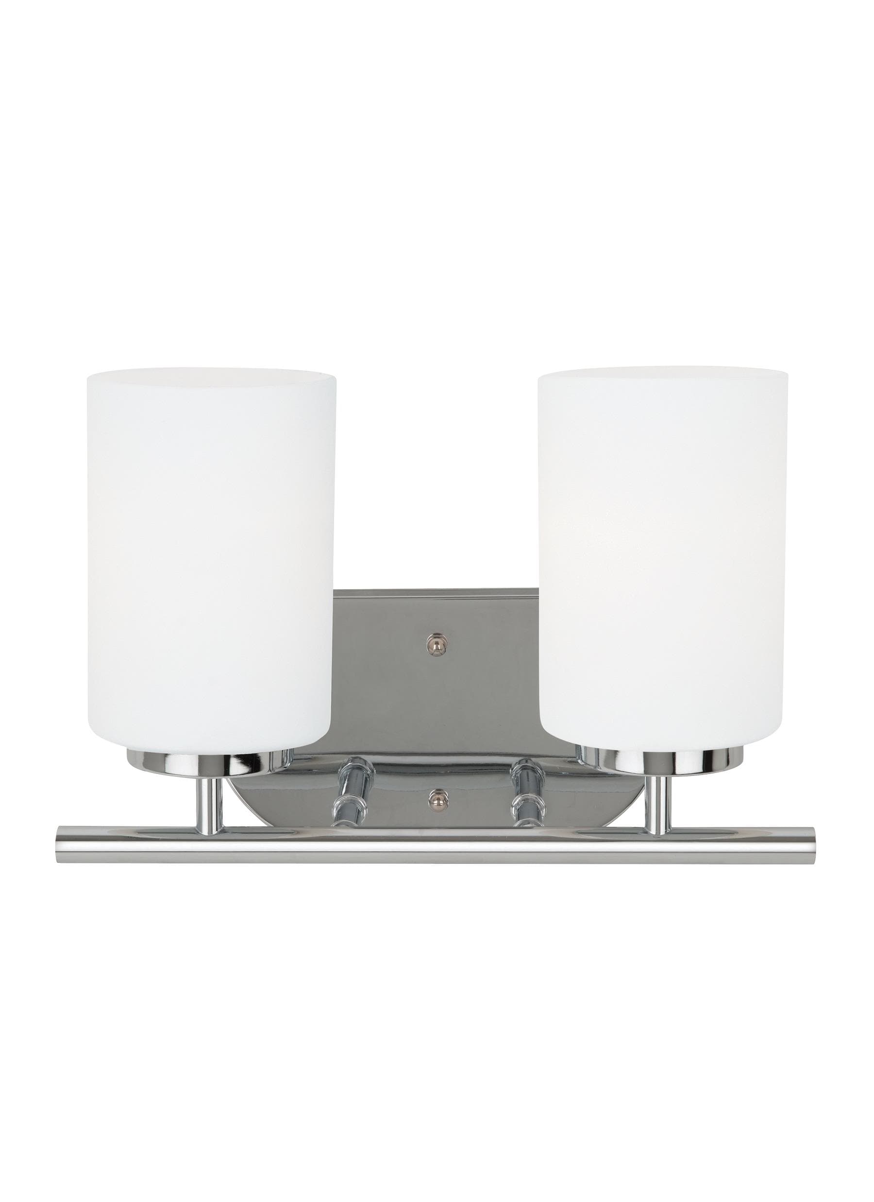 Generation Lighting 41161EN3-05 Oslo 12.5-in 2 -Light Polished Chrome Modern/contemporary Vanity light