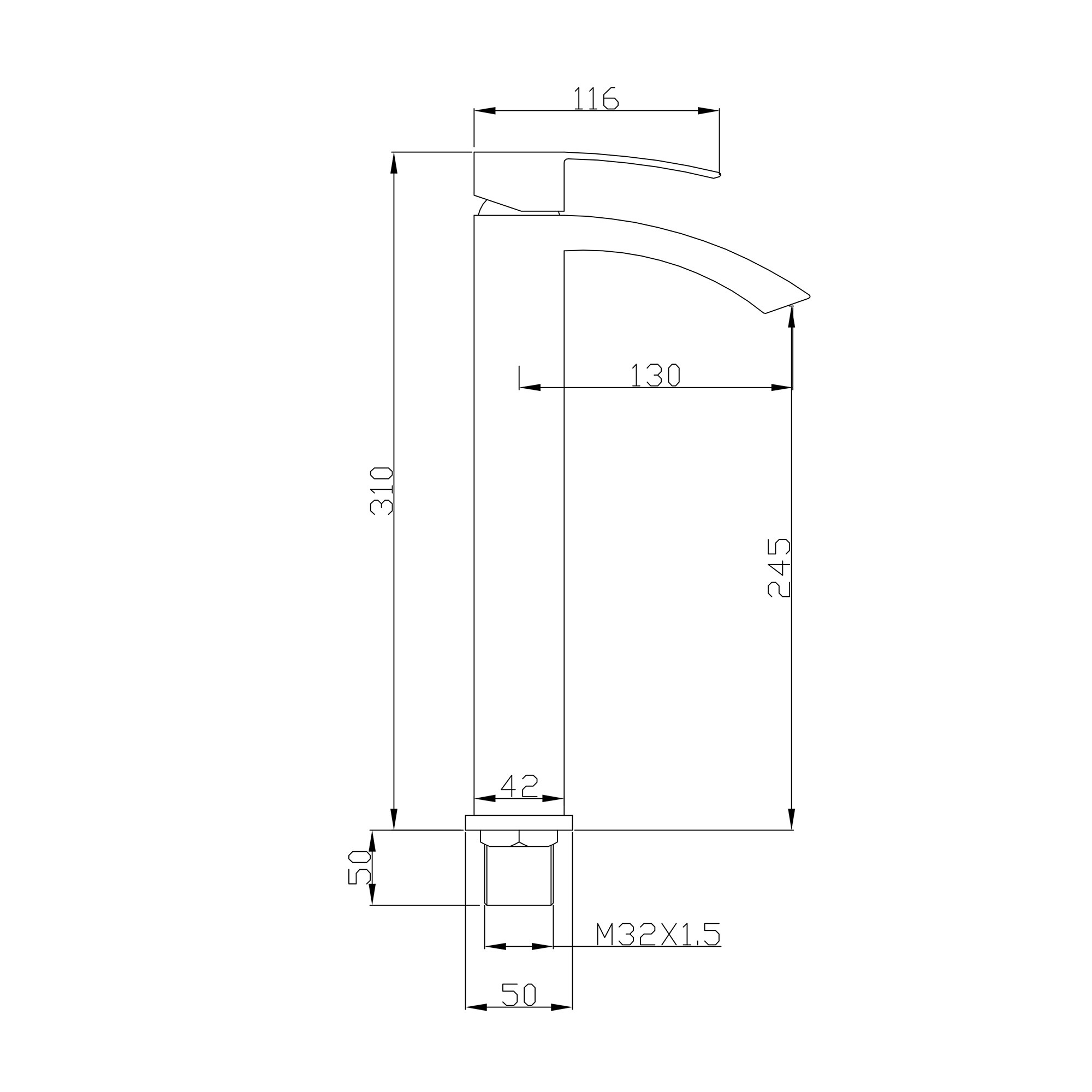 WELLFOR WB-FA042MBP Lavatory-Faucets - View #4