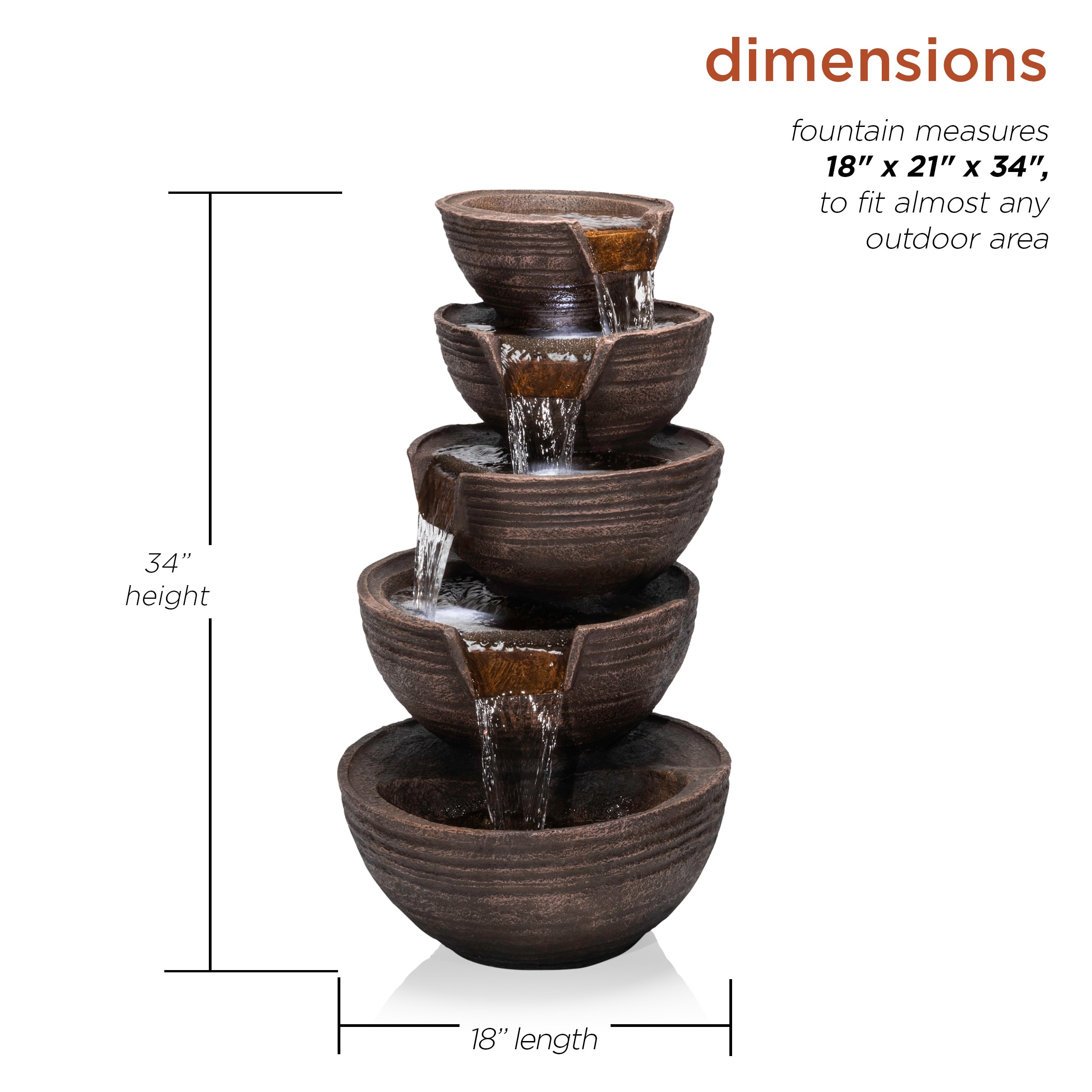 Alpine Corporation TZL101 fountains - View #3