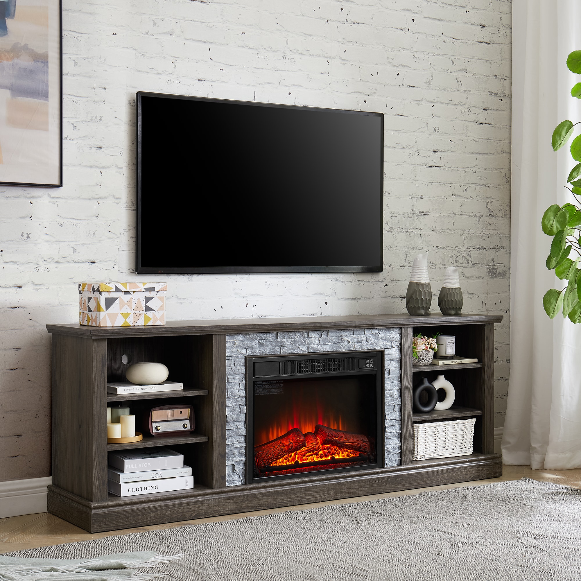 SINOFURN SYC160009GY Electric-Fireplaces - View #4