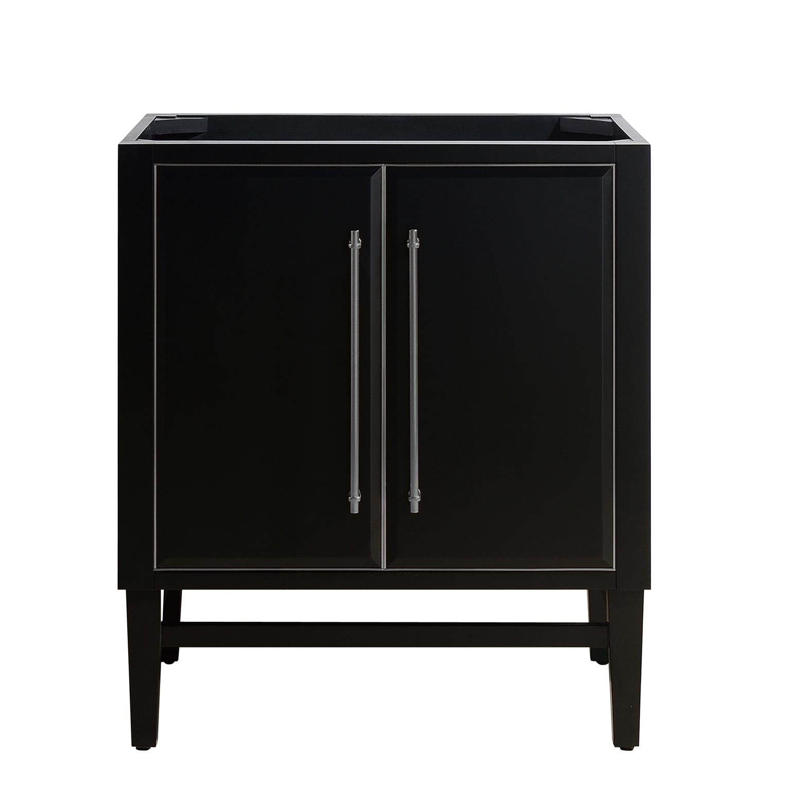 Avanity MASON-V30-BKS Mason 30-in Black Bathroom Vanity Base Cabinet without Top
