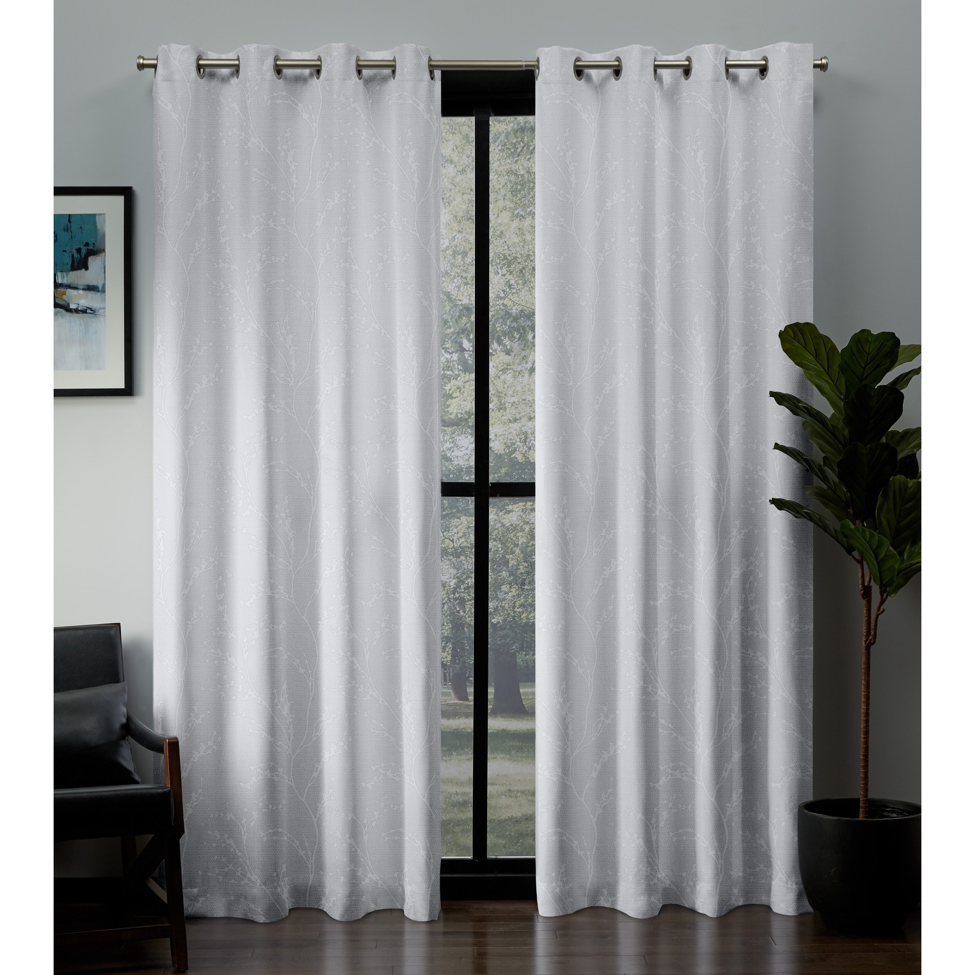 Exclusive Home EH8003-04 2-84G 84-in Winter Room Darkening Interlined Grommet Curtain Panel Pair
