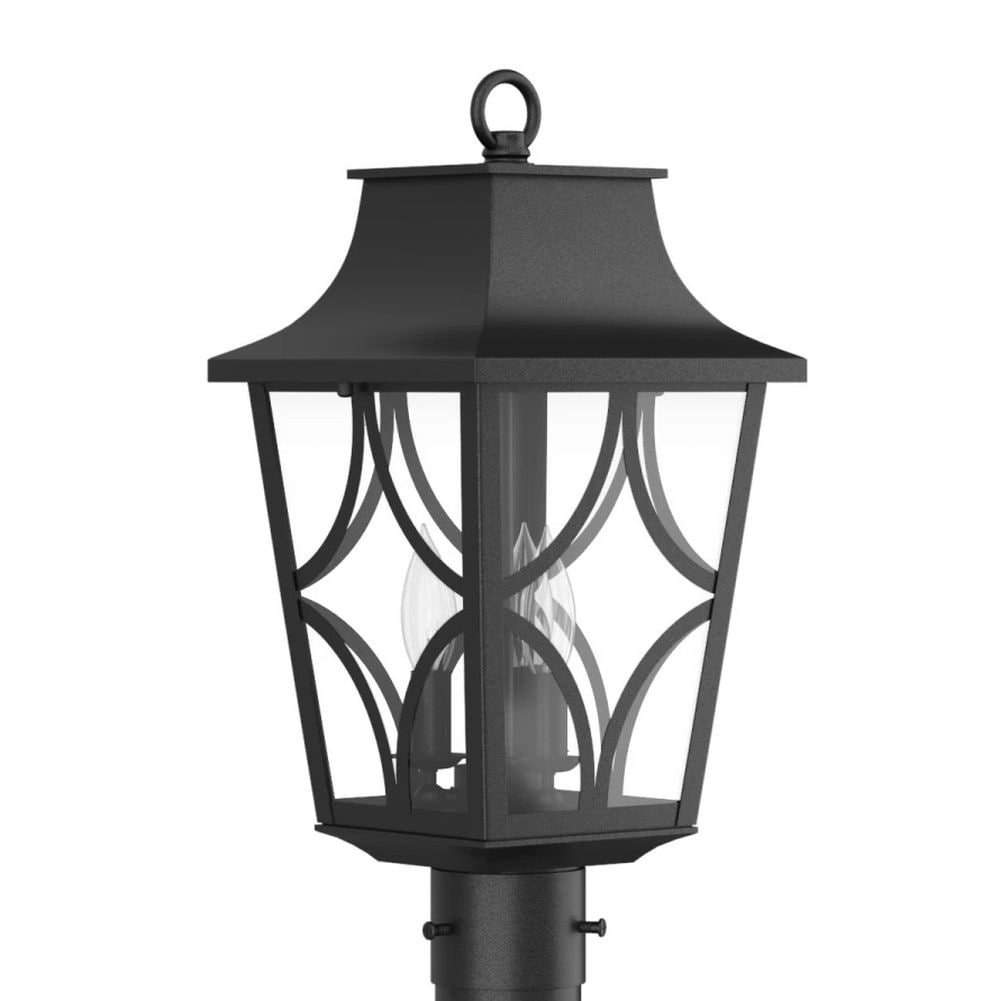 Signature Hardware 434131 Altimeter 19.875-in H Black Hardwired Incandescent Post light