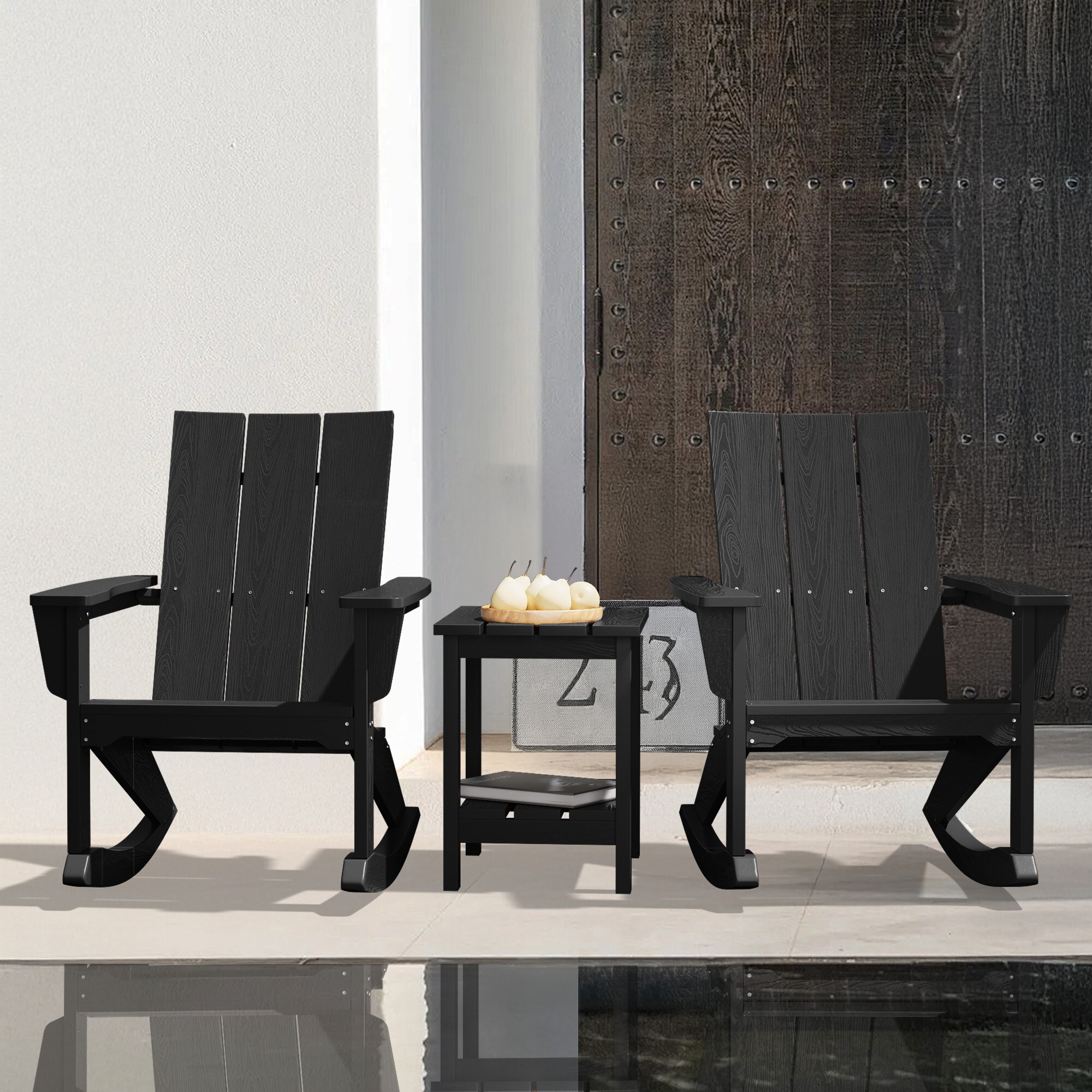 Serwall SW-HQYY—BK Patio-Chairs - View #2