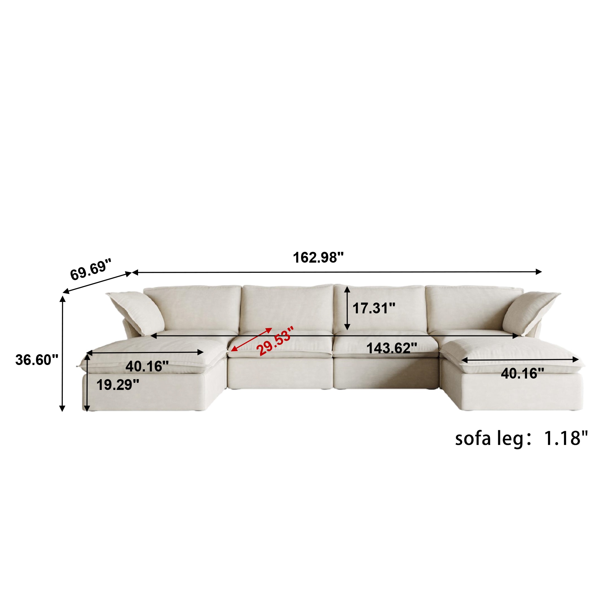BuotiqHom DH-S4+2-120BE Sofas-Loveseats - View #7