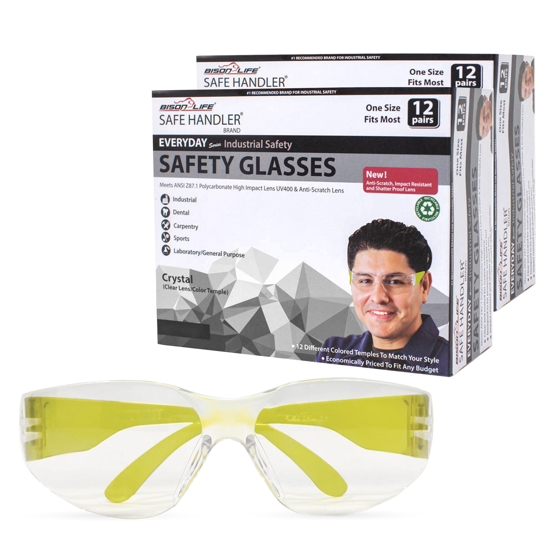 BISON LIFE SH-CR-CLLCT-SG4Y-24 Protective-Eye-Wear - View #9