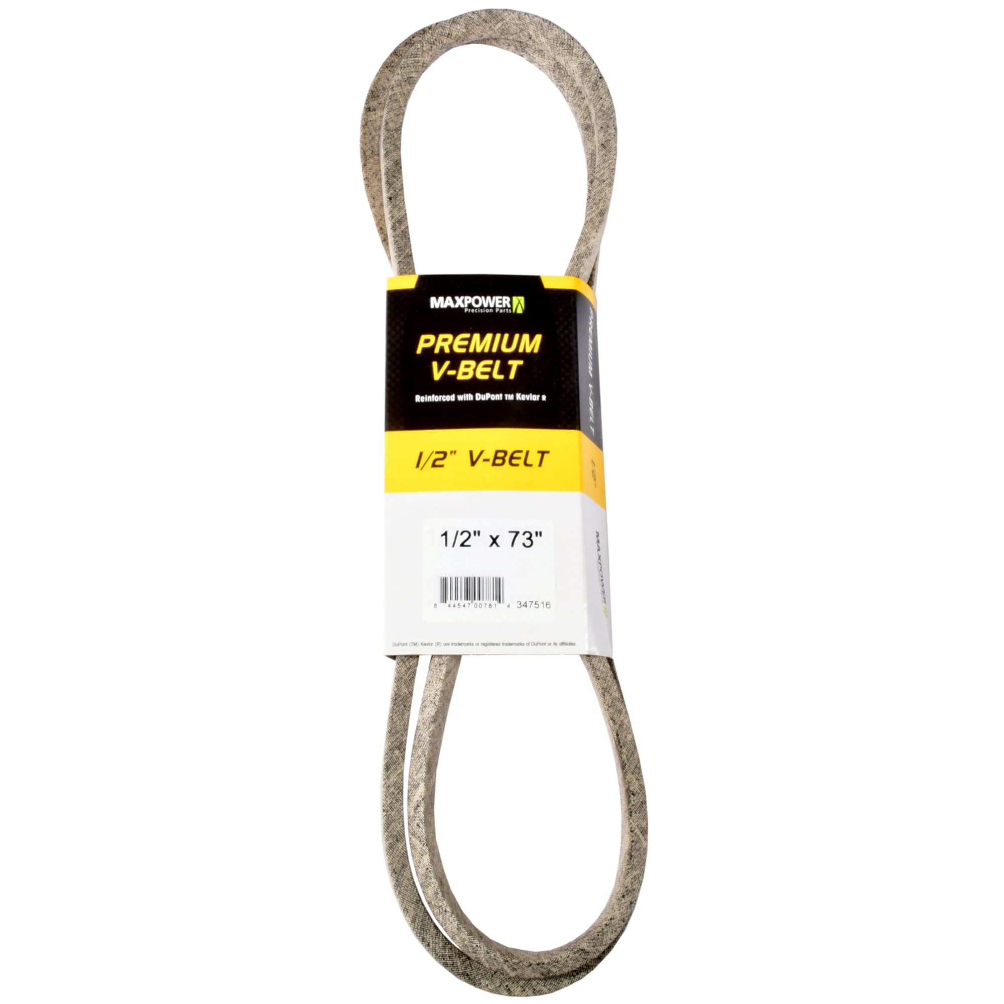 MaxPower 347516 1/2-in x 73-in V-belt, Riding Mower/Tractors, Replaces OEM Part Number Universal