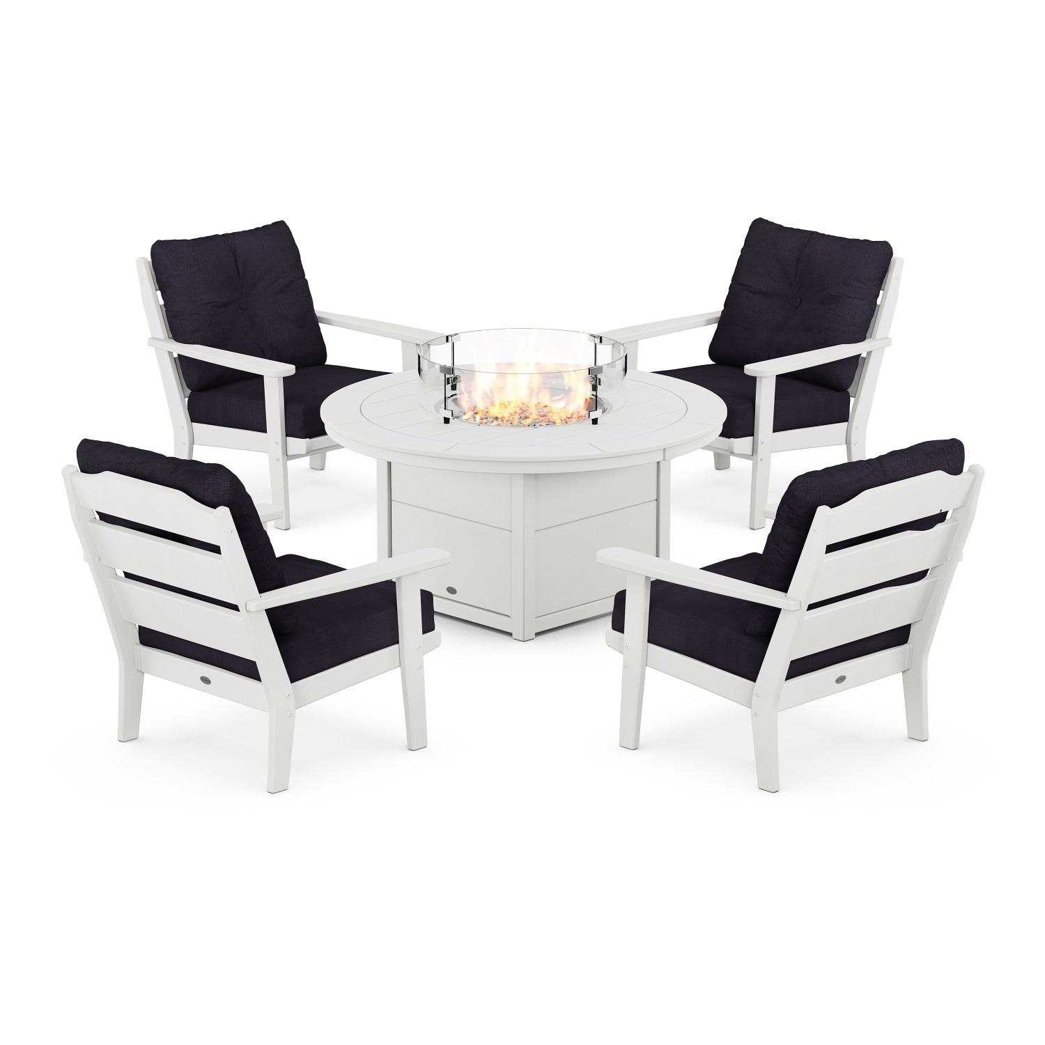 allen + roth by POLYWOOD PWS734-2-WH164488 Patio-Conversation-Sets - View #2
