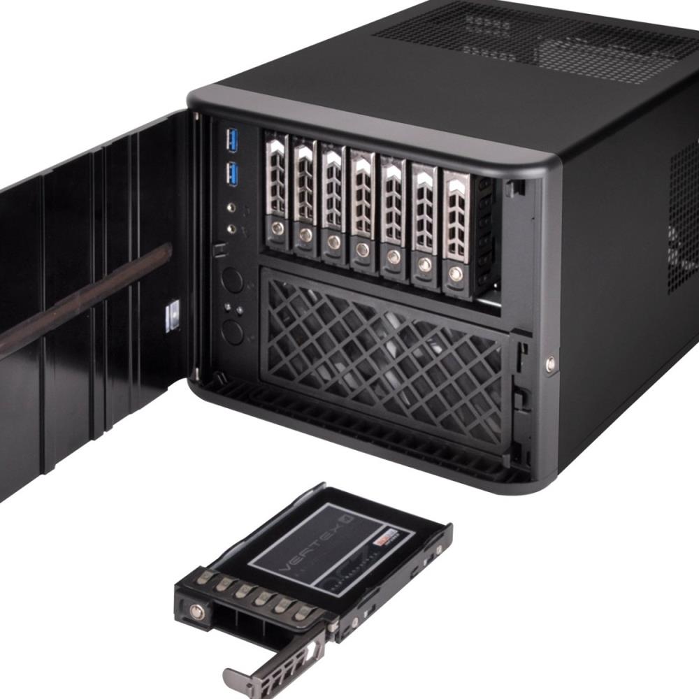 SilverStone SVSTT252 Silver Stone Technologies CS280B Premium 8-Bay 2.5 in. Small Form Factor NAS Chassis