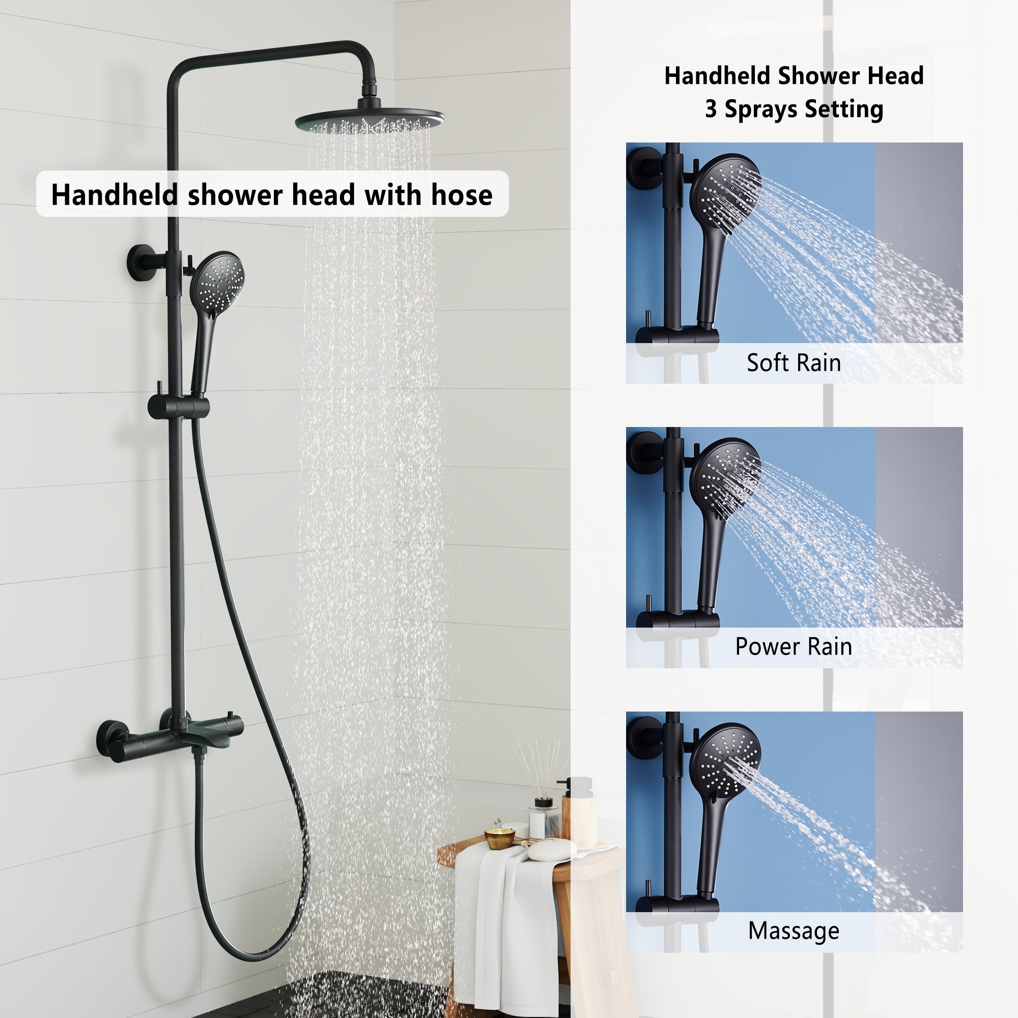 CASAINC CS3523-12BN Showerhead-Bar-Panels - View #9
