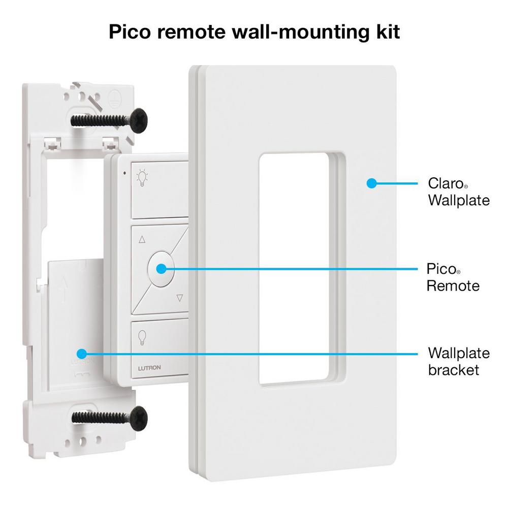 Pico Remote Control Light Switch for Caseta Wireless Dimmer, White –  Kitchen Power Pop Ups