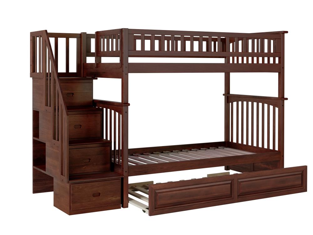 Atlantic Furniture Columbia Staircase, Twin Bunk Bed Frame Dimensions