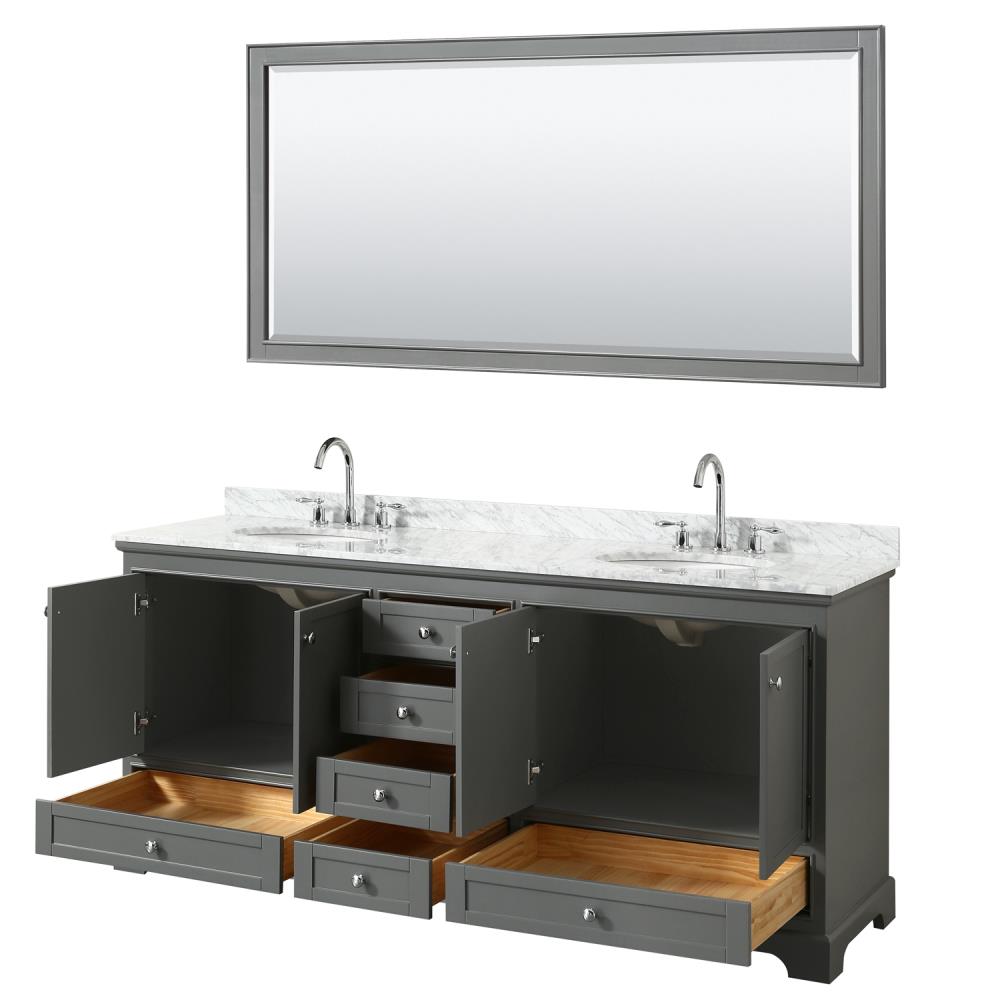 Wyndham Collection WCS202080DKGCMUNOM70 Bath-Vanity-Combo - View #2
