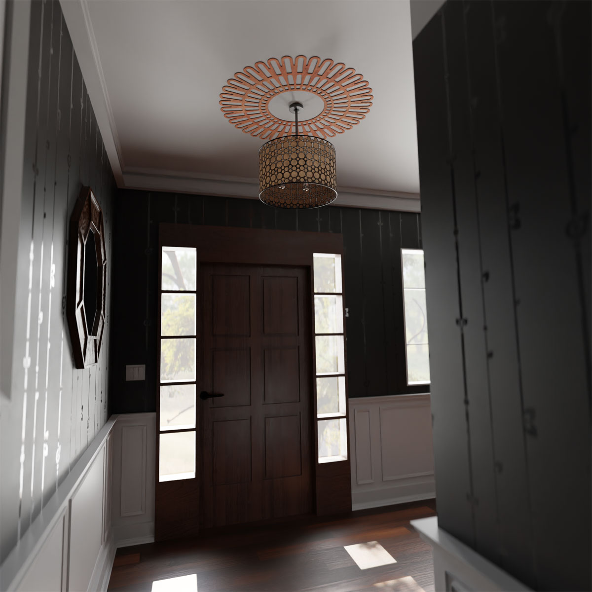 Ekena Millwork CMWP36X0375CRCH Ceiling-Medallions - View #5