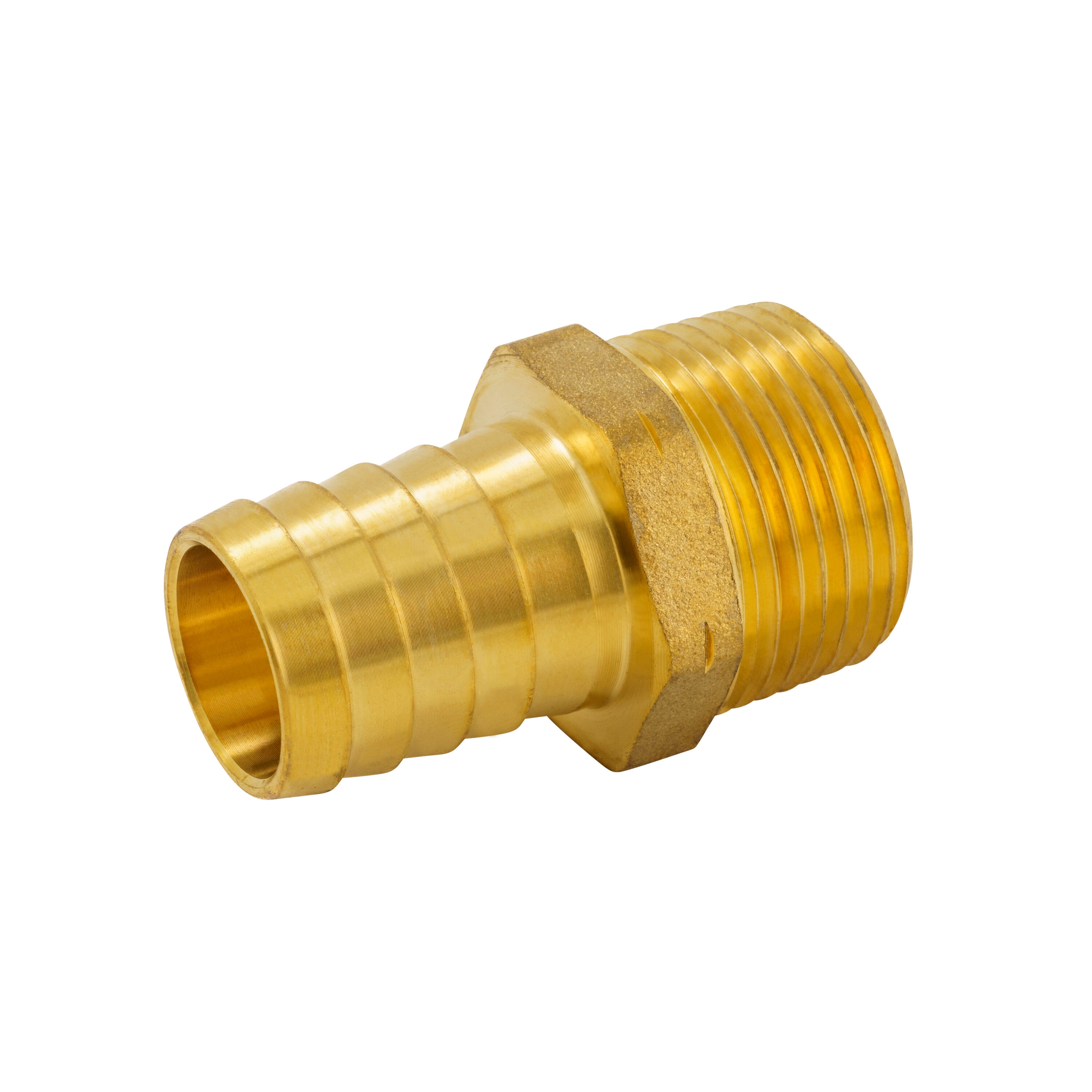 Proline Series 3/4-in x 3/4-in Barbed Adapter Fitting in the Brass