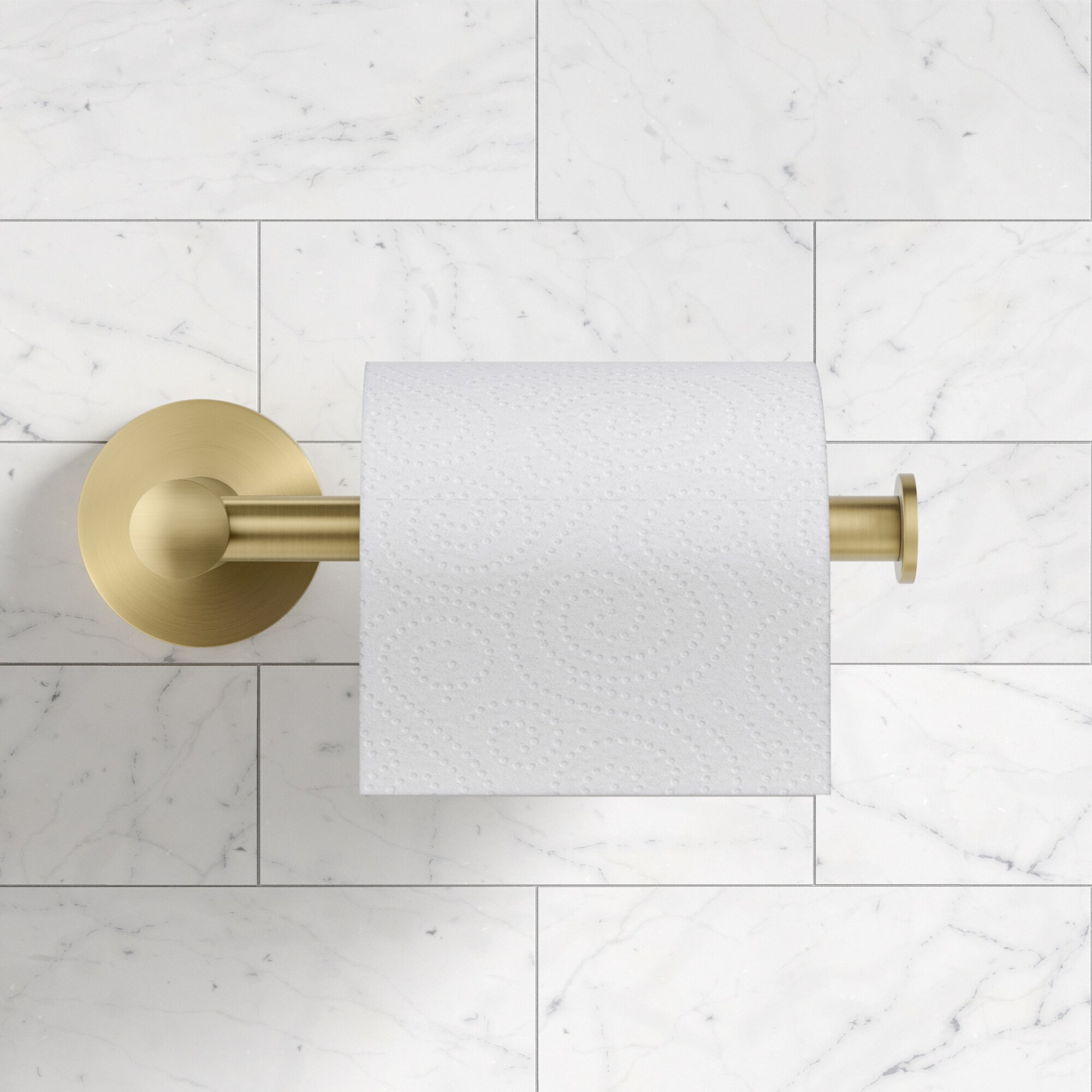 Kraus Elie Brushed Gold Wall Mount Single Post Toilet Paper Holder