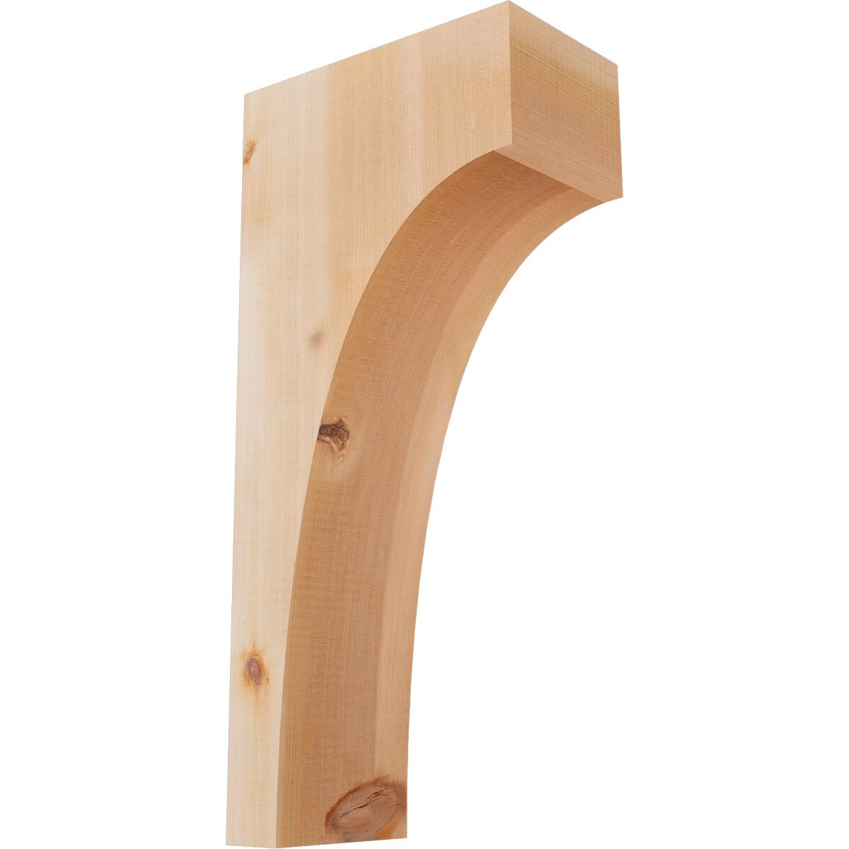 Ekena Millwork COR06X10X22HUN00SWR 5-1/2-in x 10-in x 22-in Huntington Unfinished Western red cedar Wood Paintable/Stainable Corbel