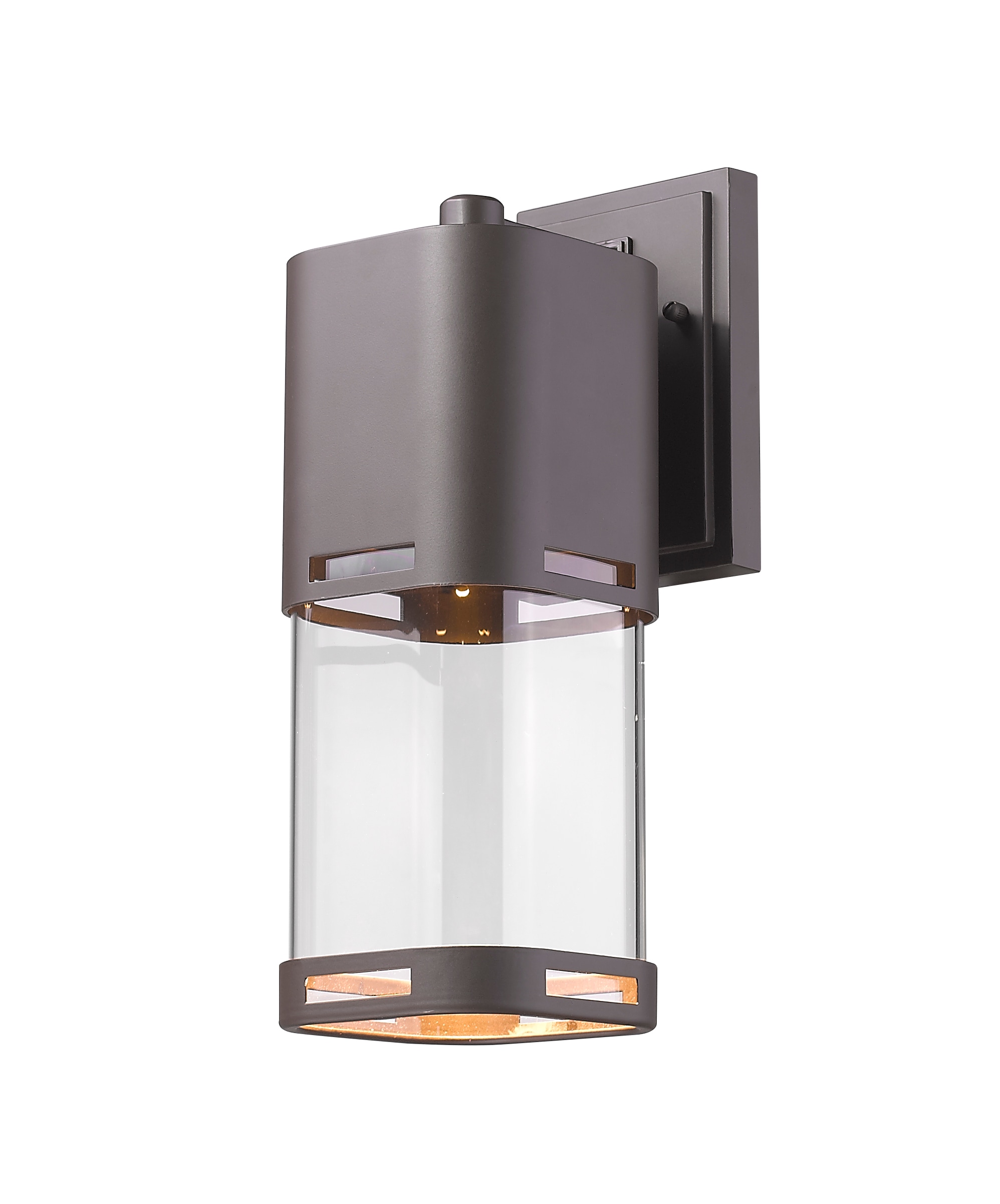 Z-Lite 562M-DBZ-LED Lestat 13.875-in H Matte Bronze Hardwired Integrated LED Outdoor Wall Light