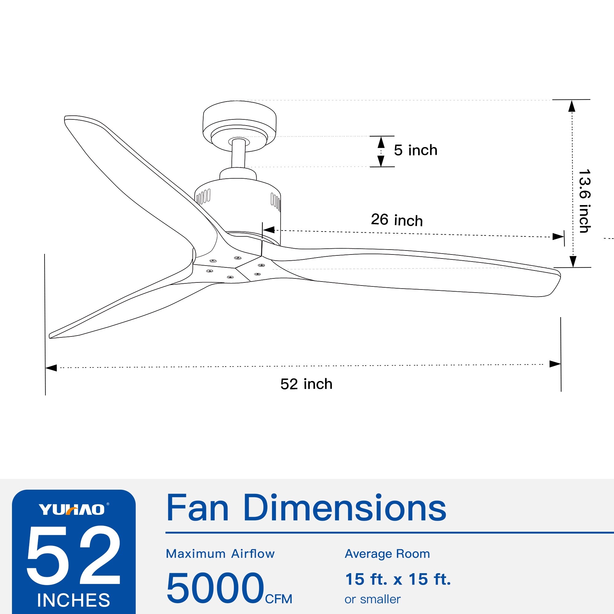 Yardreeze ALHYH022 Ceiling-Fans - View #6