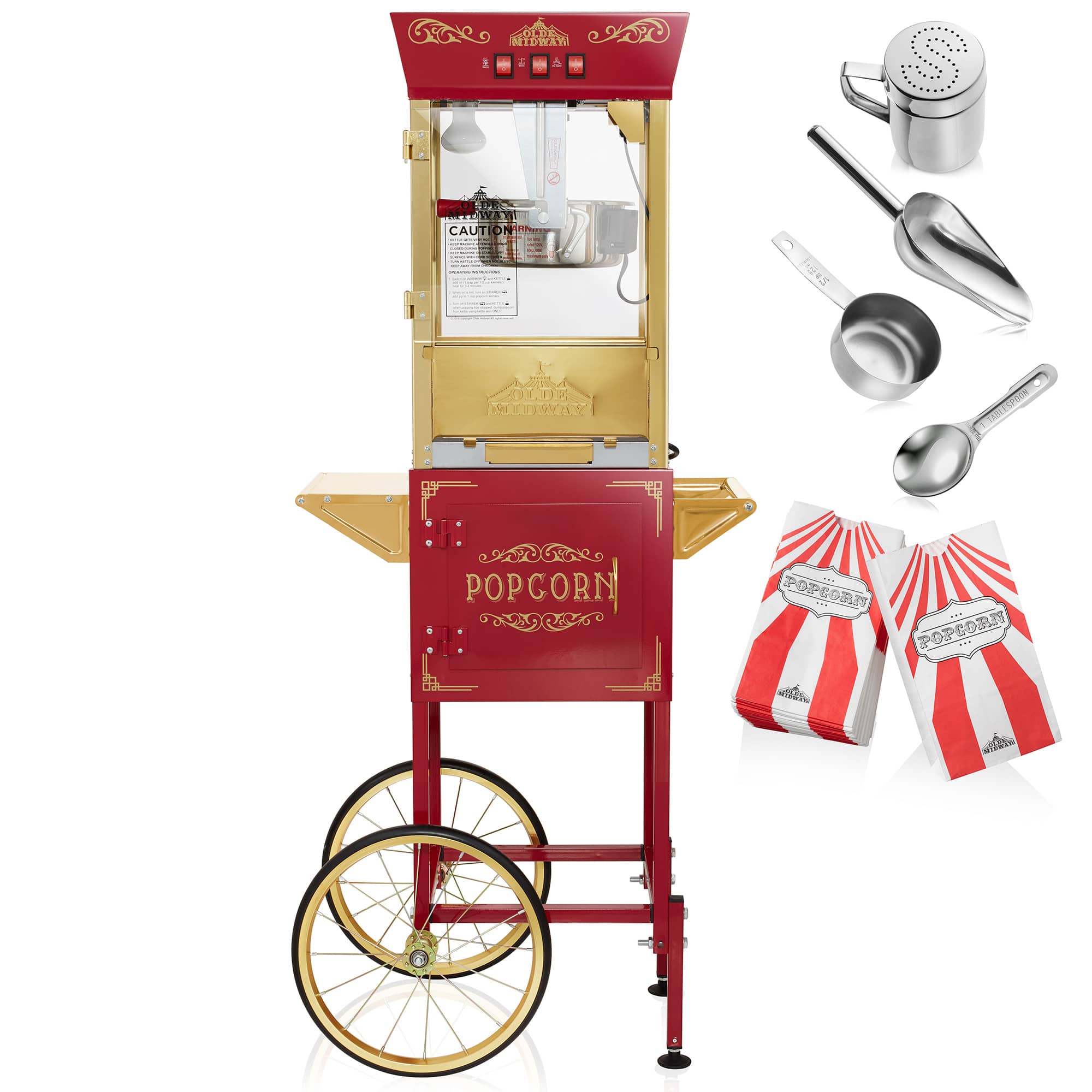 Olde Midway CON-POP-8945-RED Popcorn-Makers - View #3