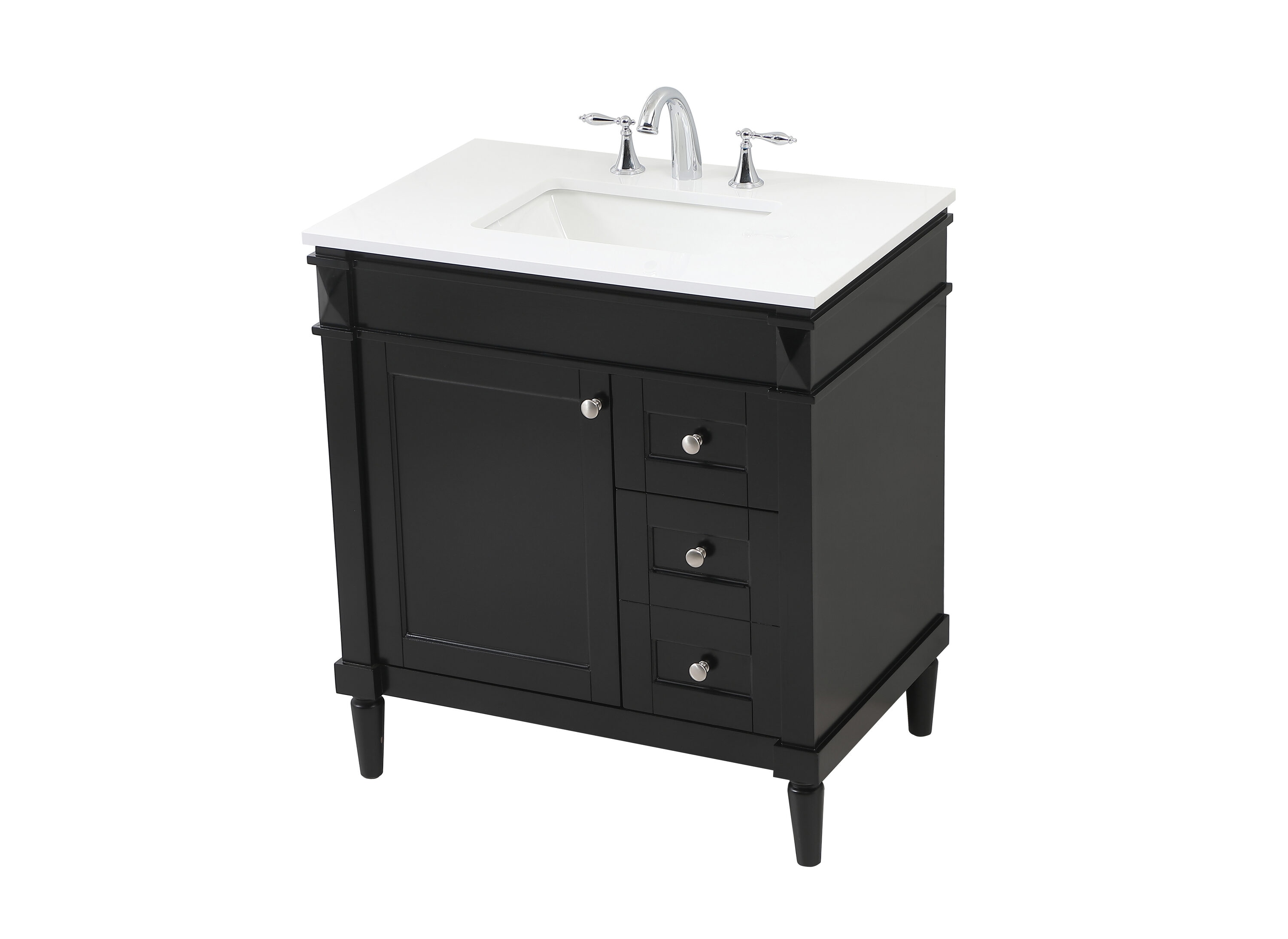 Elegant Decor HF95496BK Bath-Vanity-Combo - View #4