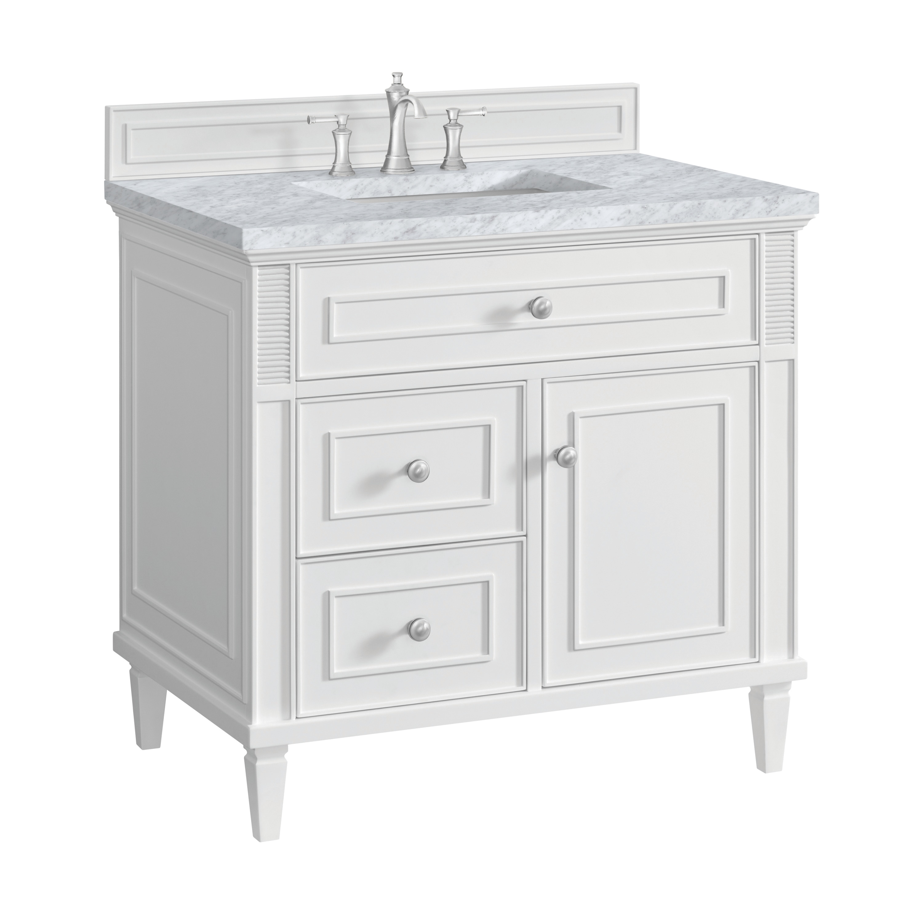 James Martin Vanities 424-V36-BW-3CAR Bath-Vanity-Combo - View #8