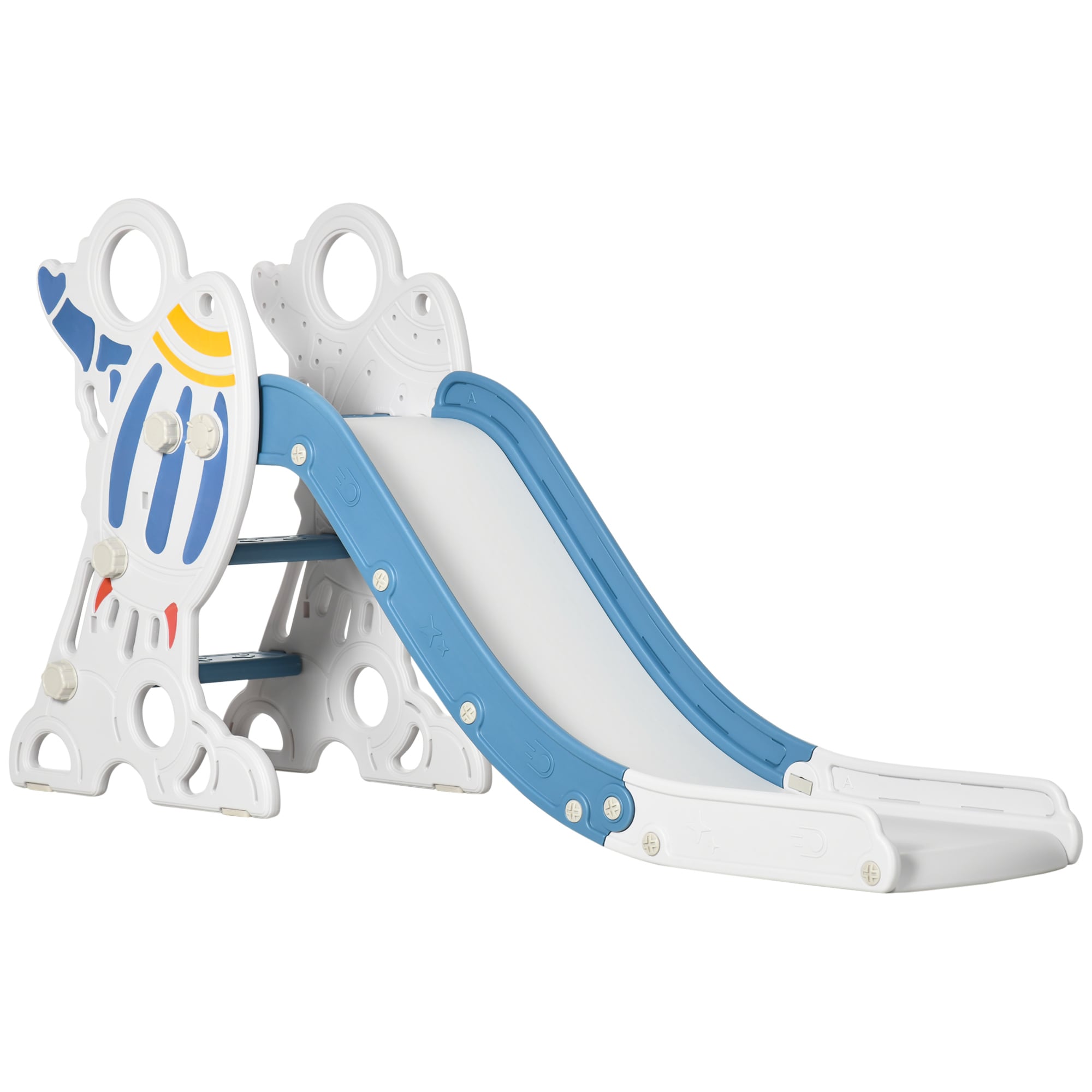 Siavonce XH42260 Kids Indoor Slide for Toddlers Ages 1.5-3, Small Toddler Slide, Space Toy Playset for Girls and Boys, Blue