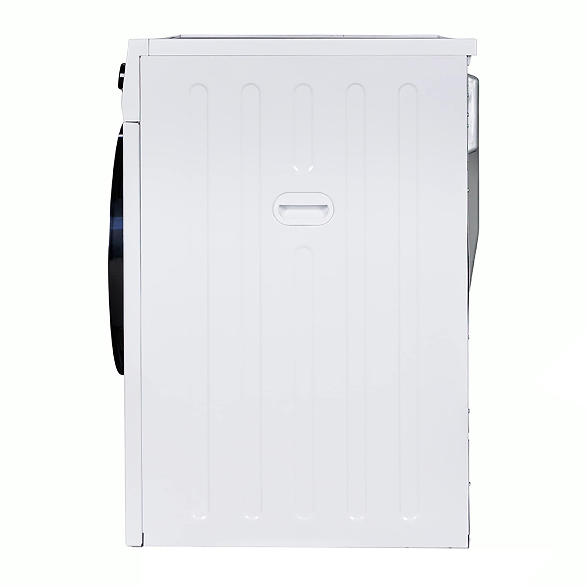 GE 3.6-cu ft Stackable Portable Electric Dryer (White On White)