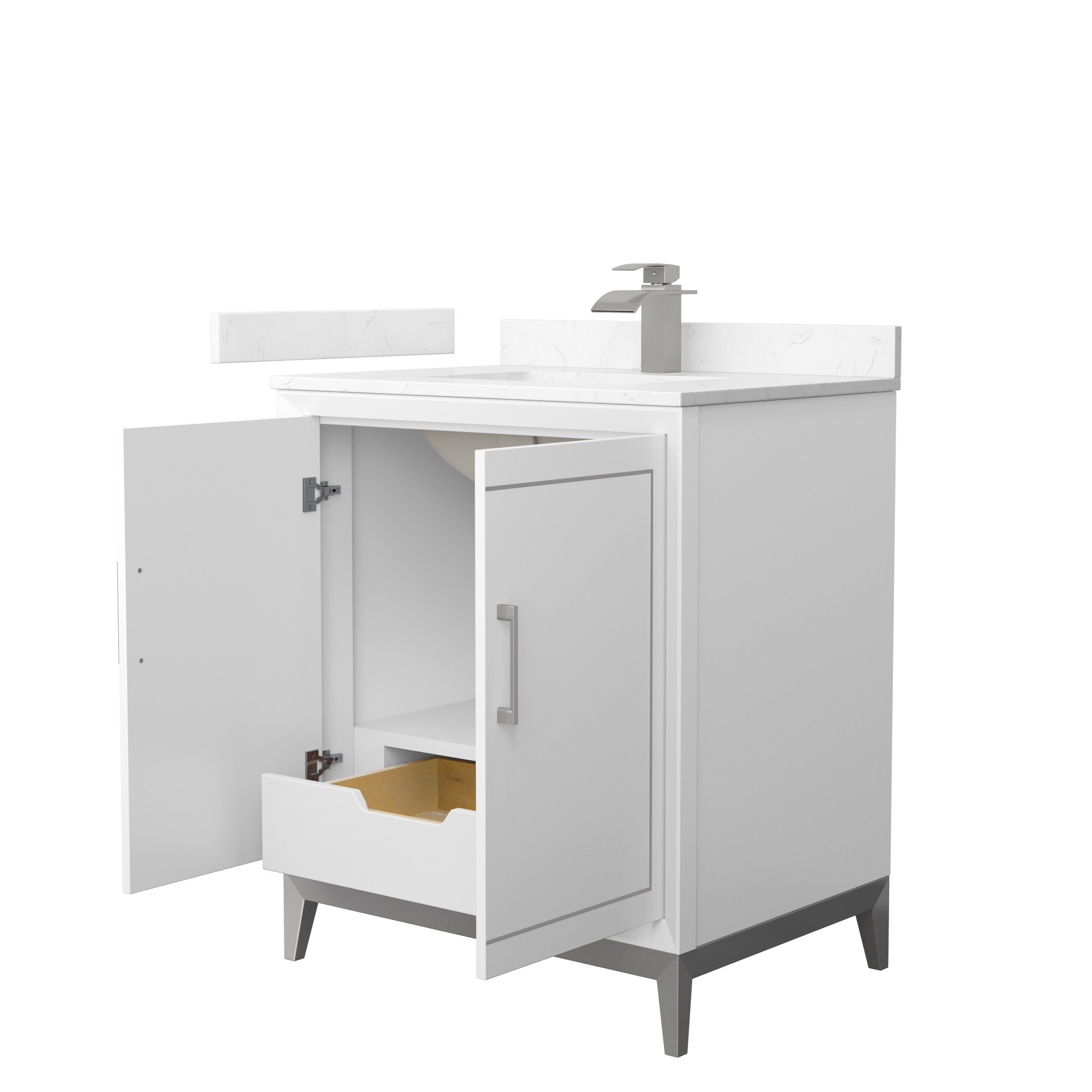 Wyndham Collection WCH515130SWHC2UNSMXX Bath-Vanity-Combo - View #2