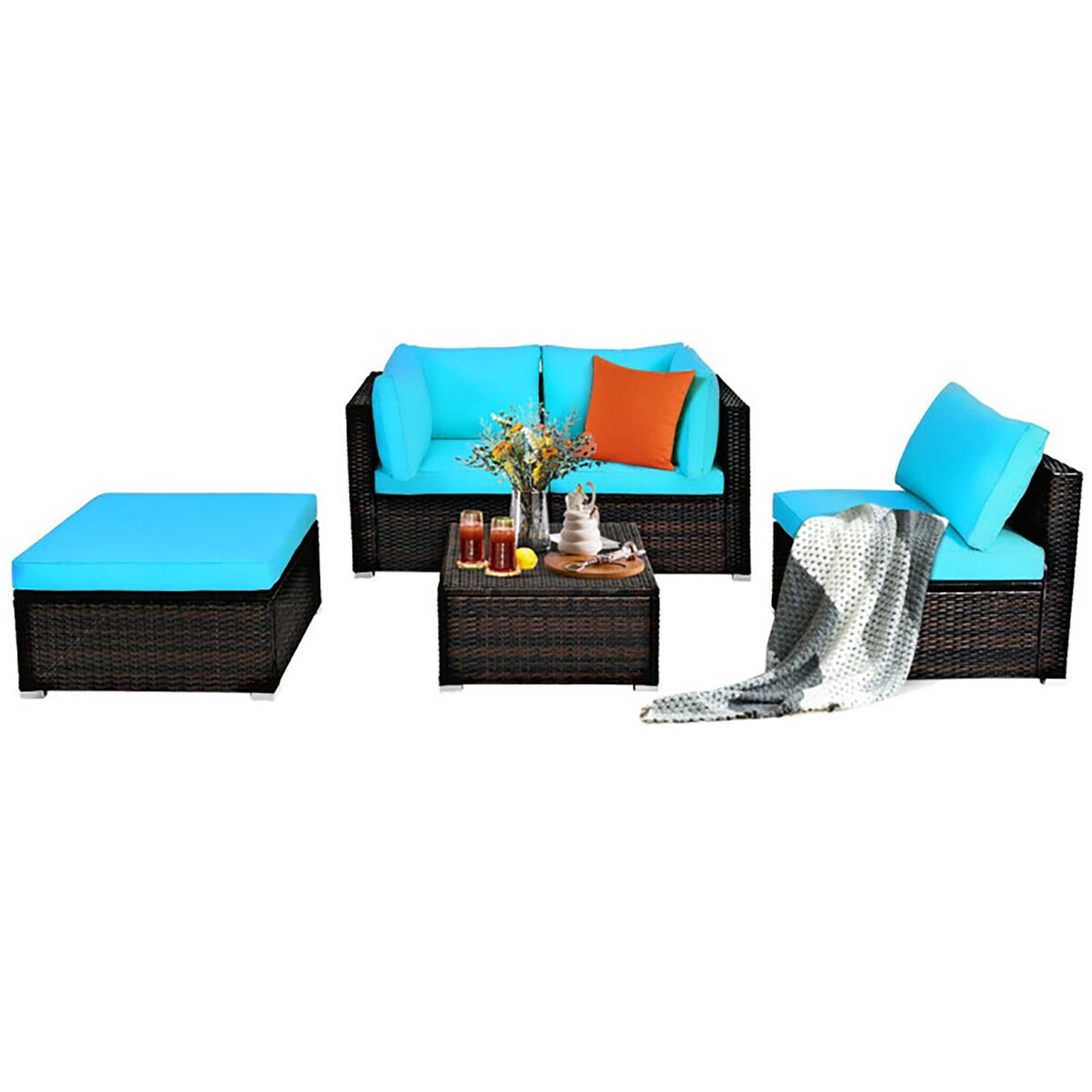 CASAINC CN-WFQ09-BLK-BL Patio-Conversation-Sets - View #9