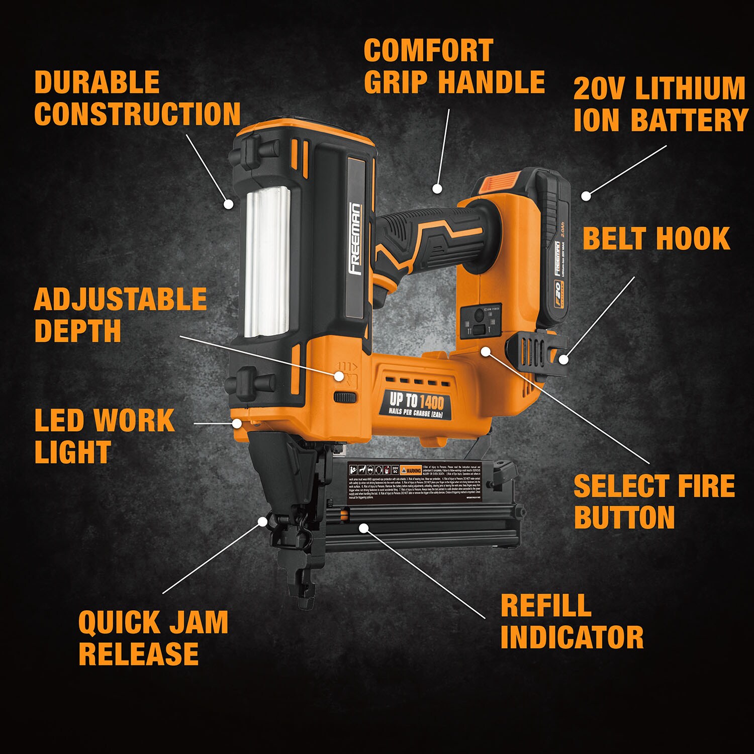 FREEMAN PE20V2118G2 Brad-Nailers - View #4