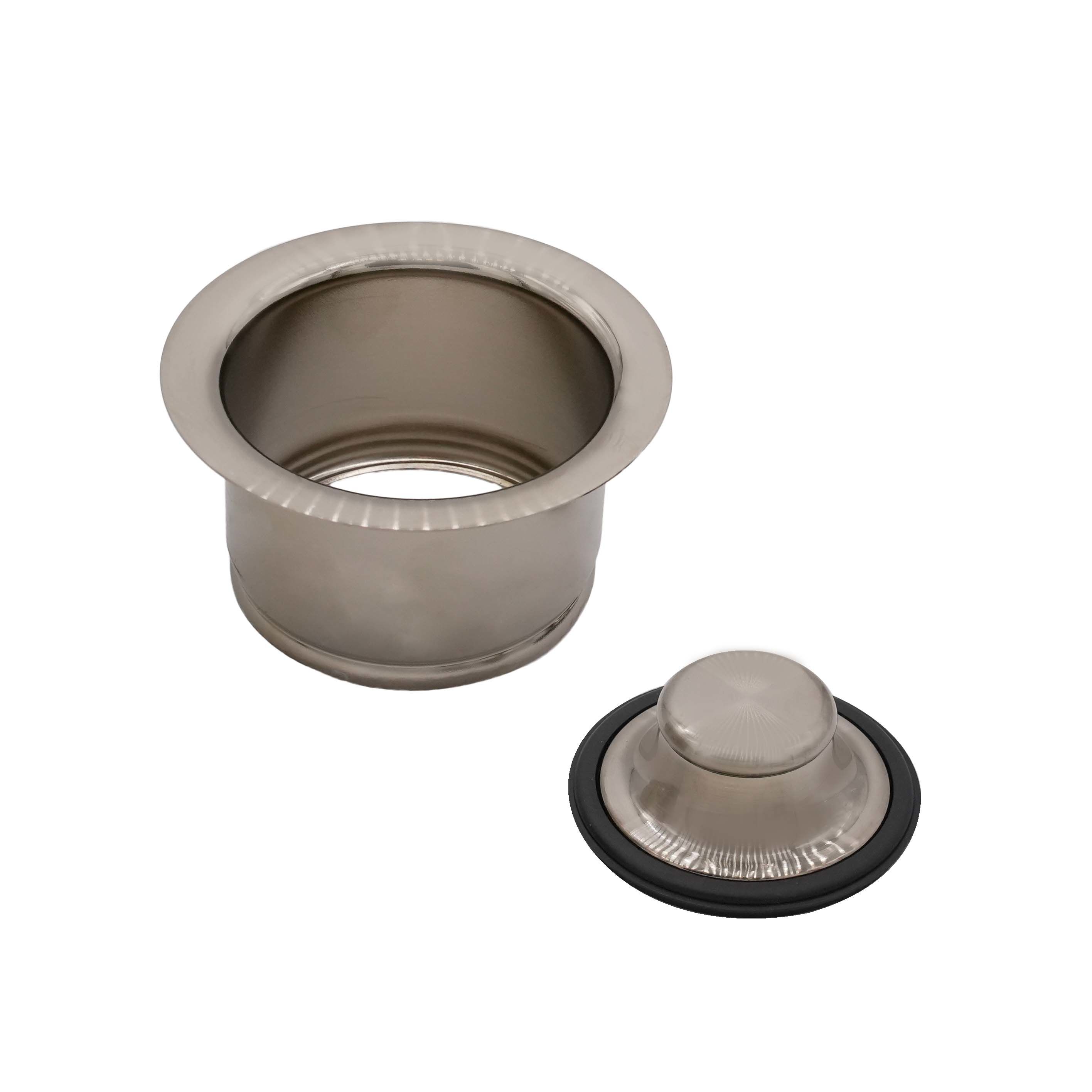 Westbrass d2082s-05 Insinkerator Style Extra-Deep Disposal Flange and Strainer - Polished Nickel