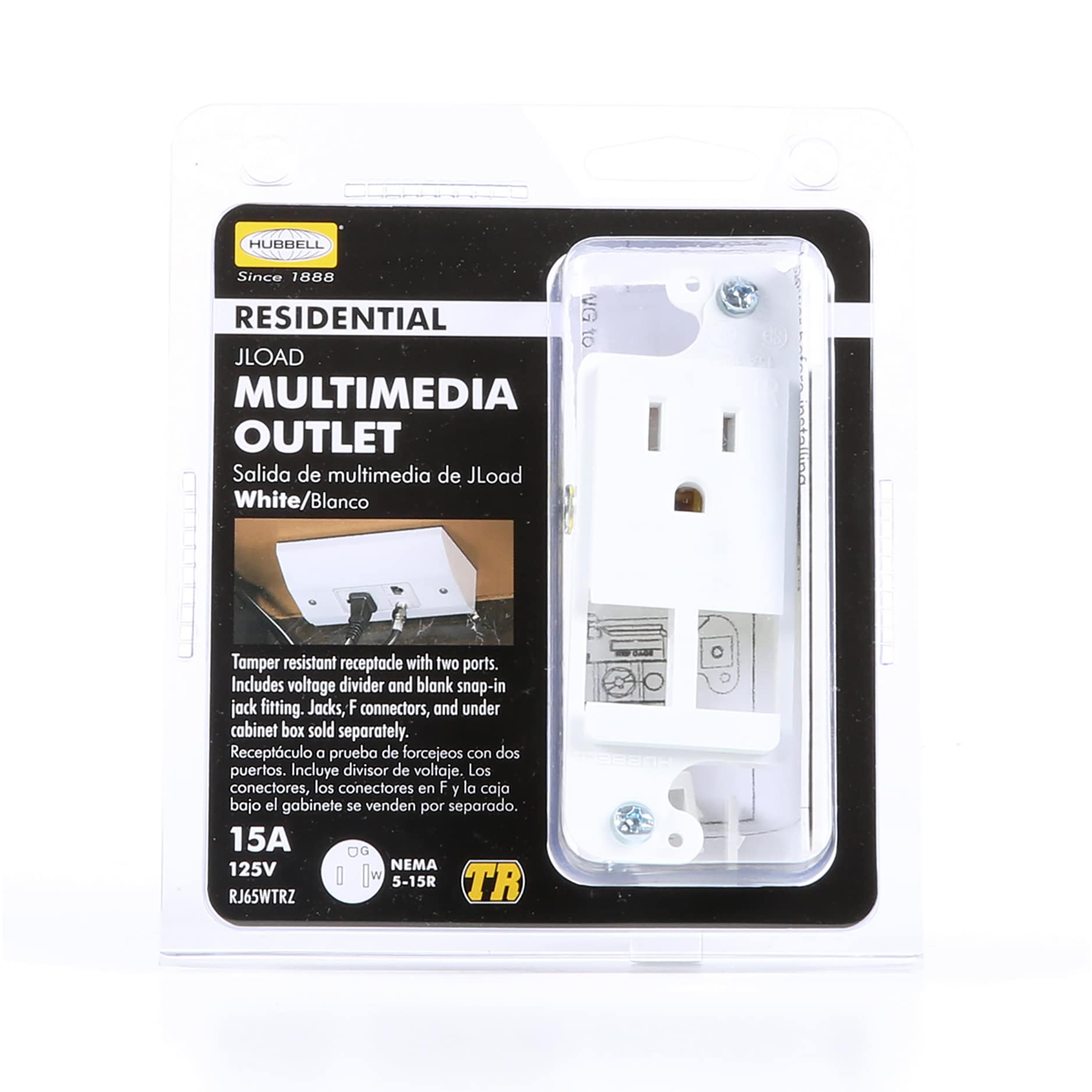 Hubbell RJ65WTR receptacles - View #5
