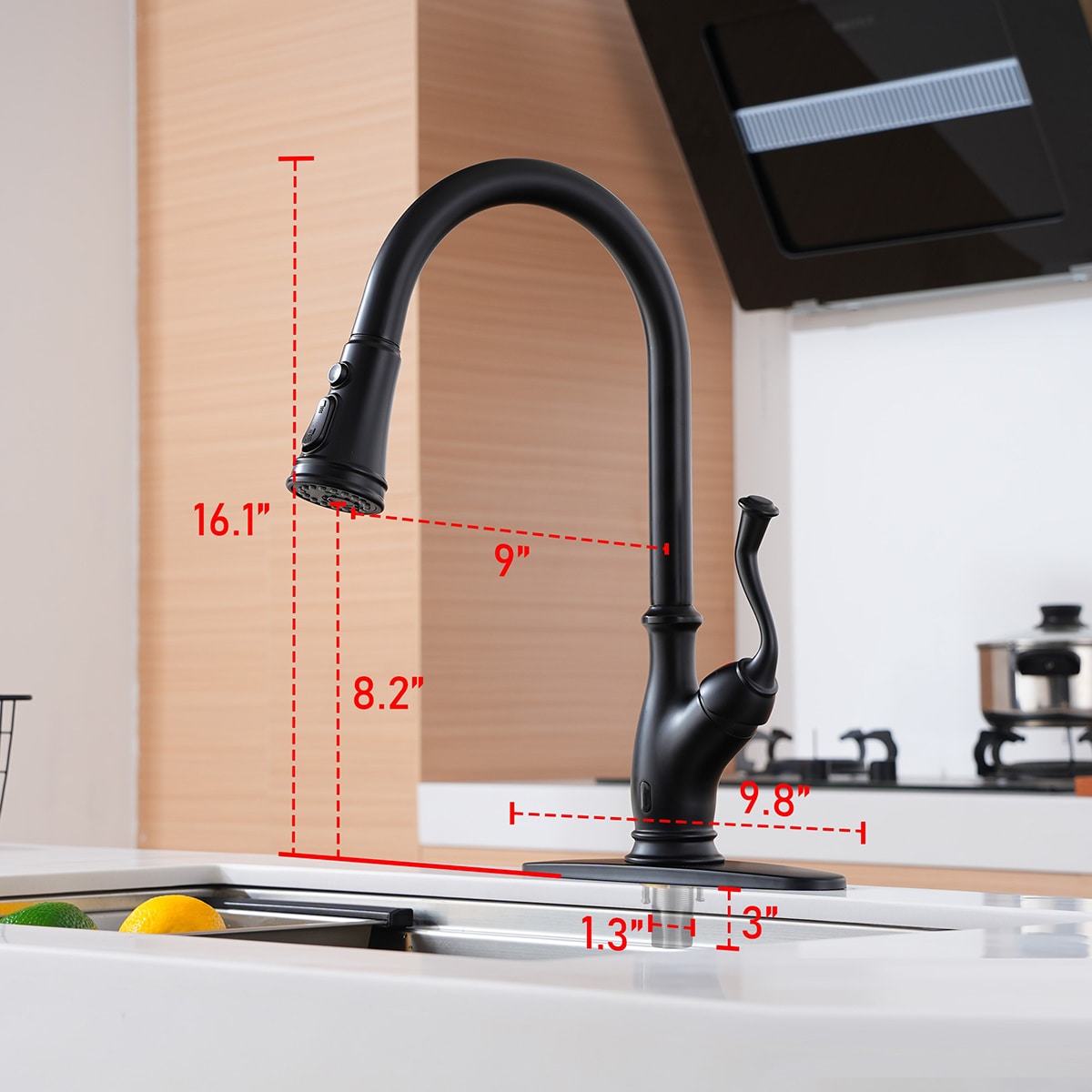 Mondawe OR-913MBF-DG Kitchen-Faucets - View #8