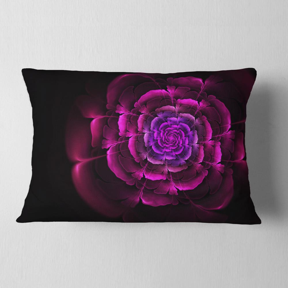 Designart CU8691-12-20 12-in x 20-in Purple Indoor Decorative Pillow