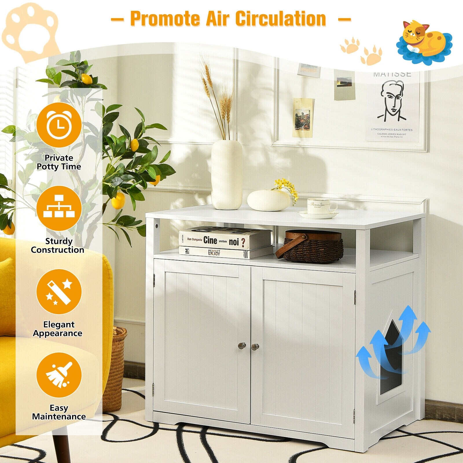 Forclover CJW-LB26WH Litter-Boxes - View #5