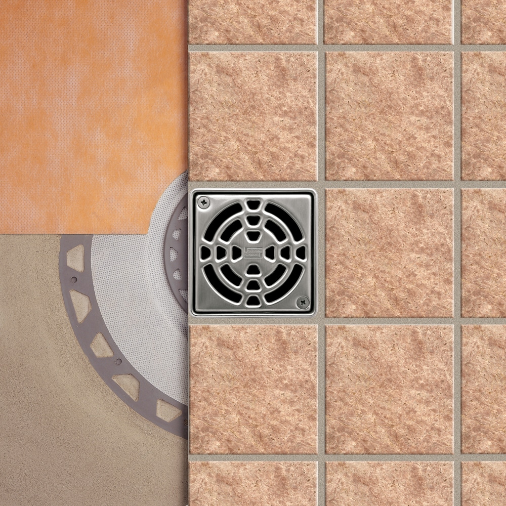 Schluter Systems Kerdi-Drain 2-in Stainless Steel Square Shower Drain