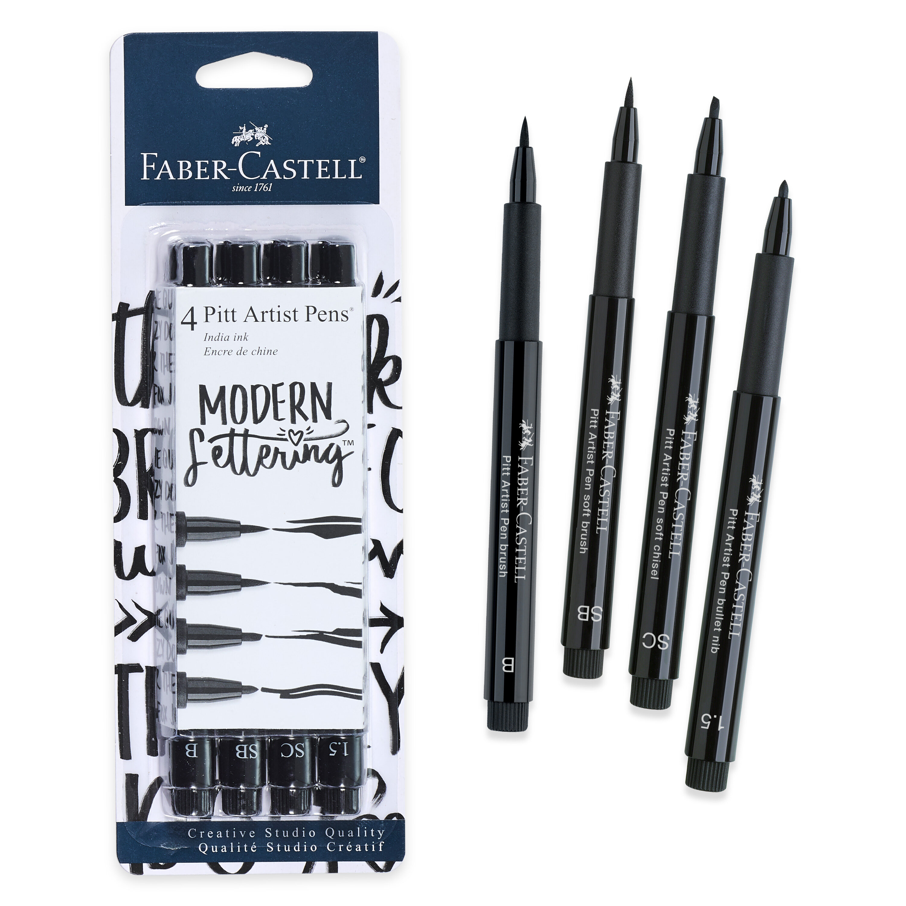 Faber-Castell Pitt Artist Brush Pen - Set of 12 - Gray