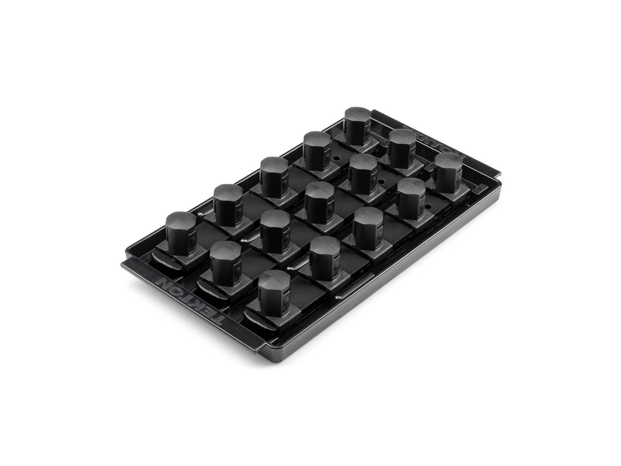 TEKTON OST35215 Plastic Socket storage - 3/4 in drive x 8 inch socket rails with 15 clips