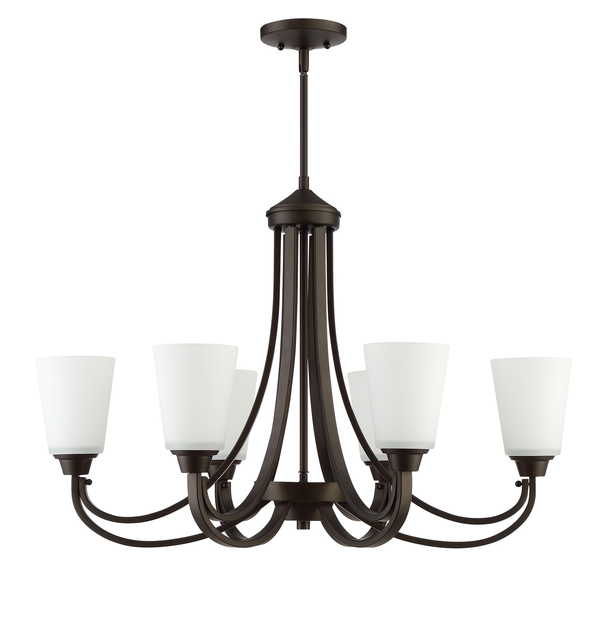 Craftmade 41976-ESP Grace 6-Light Espresso Transitional Dry rated Chandelier