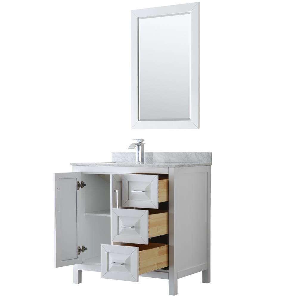 Wyndham Collection WCV252536SWHCMUNSM24 Bath-Vanity-Combo - View #2