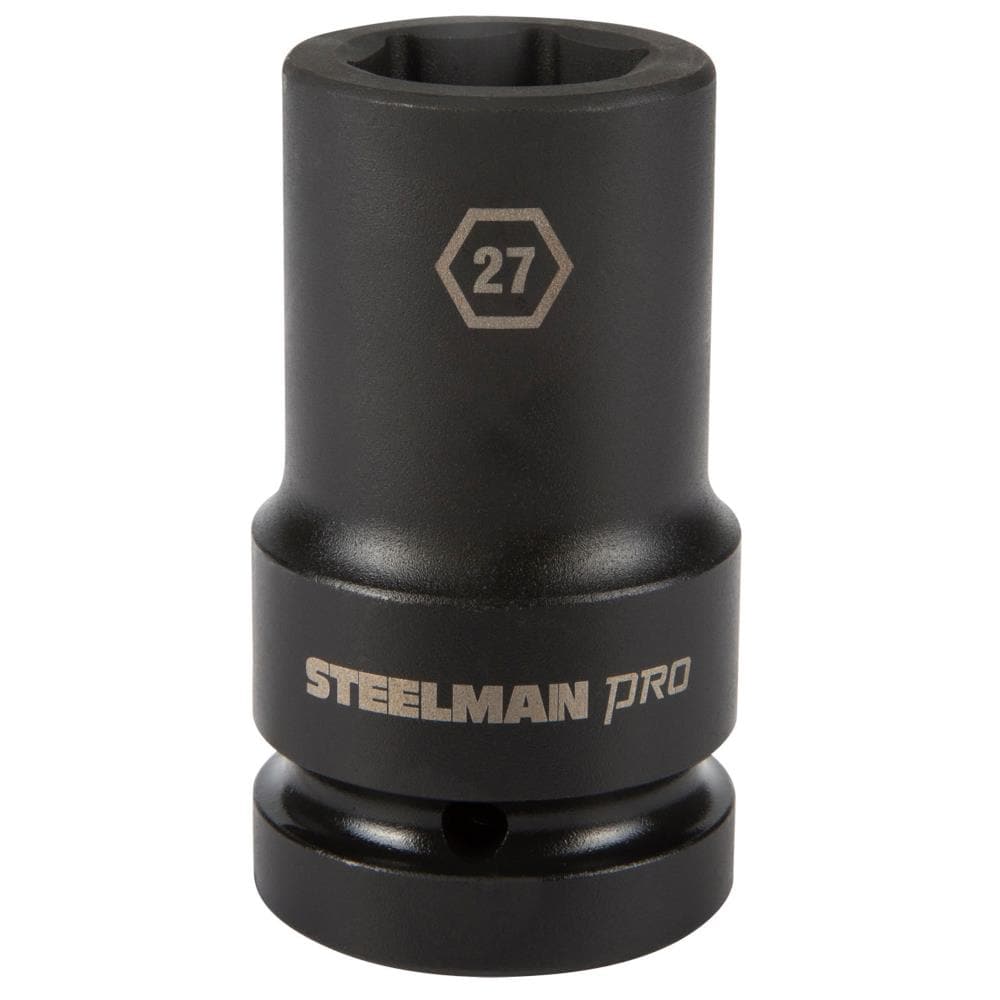 STEELMAN 79289 Pro Metric 1-in Drive 27mm 6-Point Impact Socket