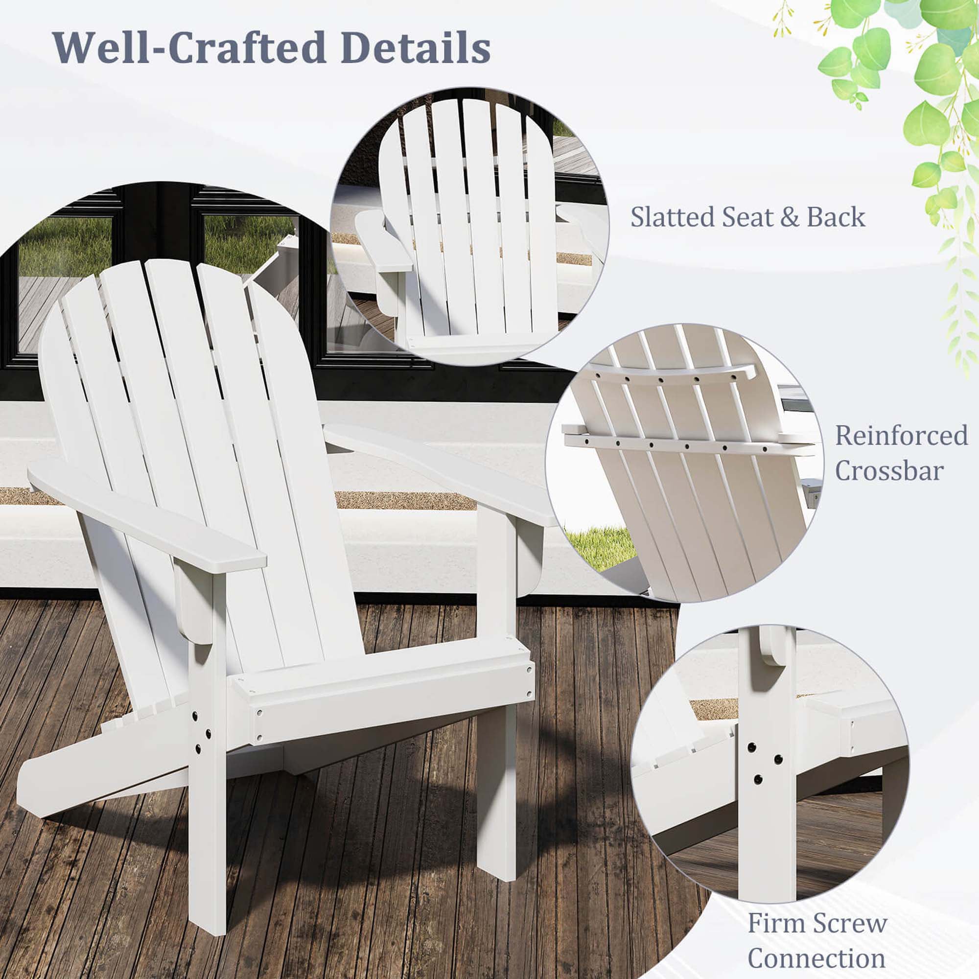 Costway HCST04349 Patio-Chairs - View #3