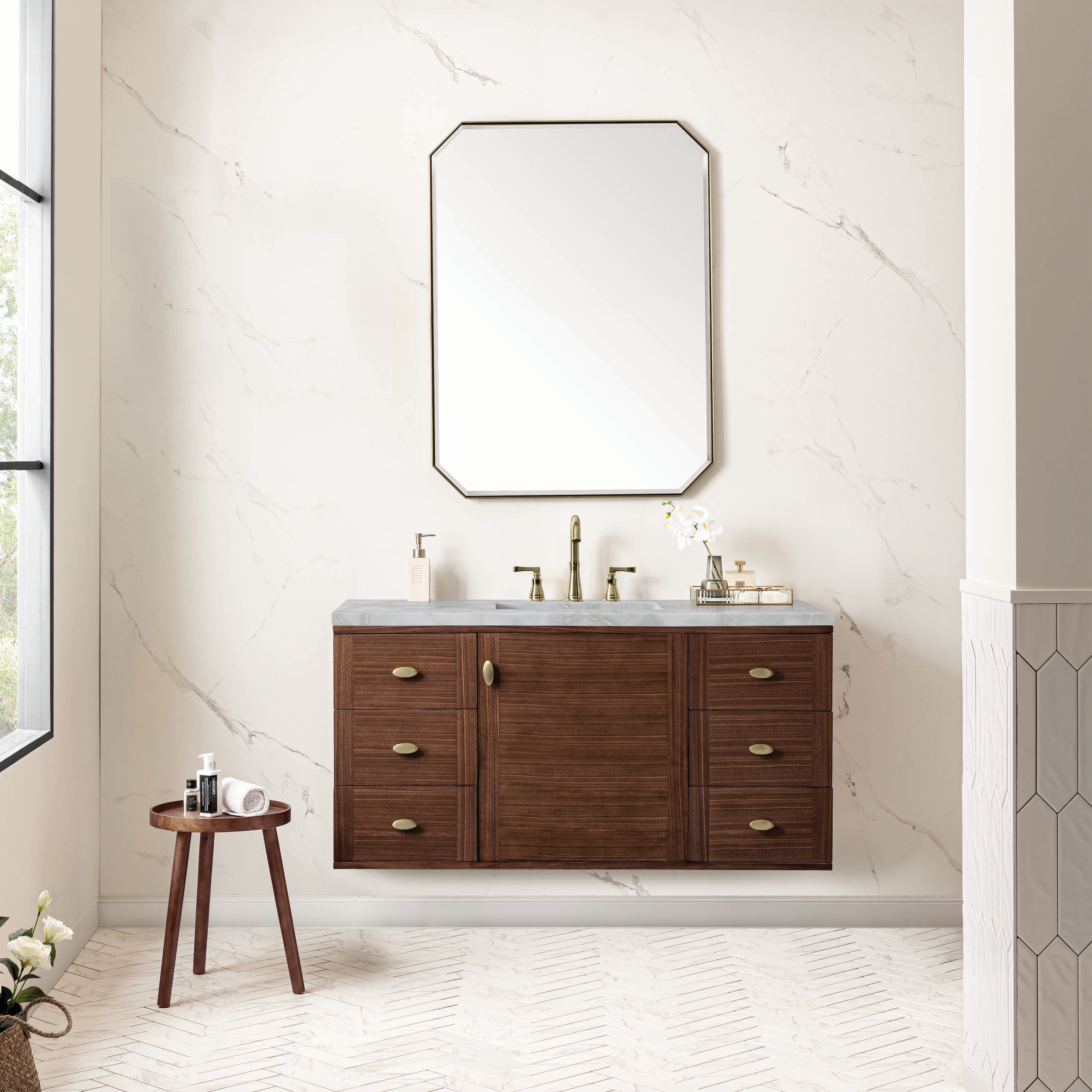 James Martin Vanities 670-V48-WLT-3VSL Bath-Vanity-Combo - View #3