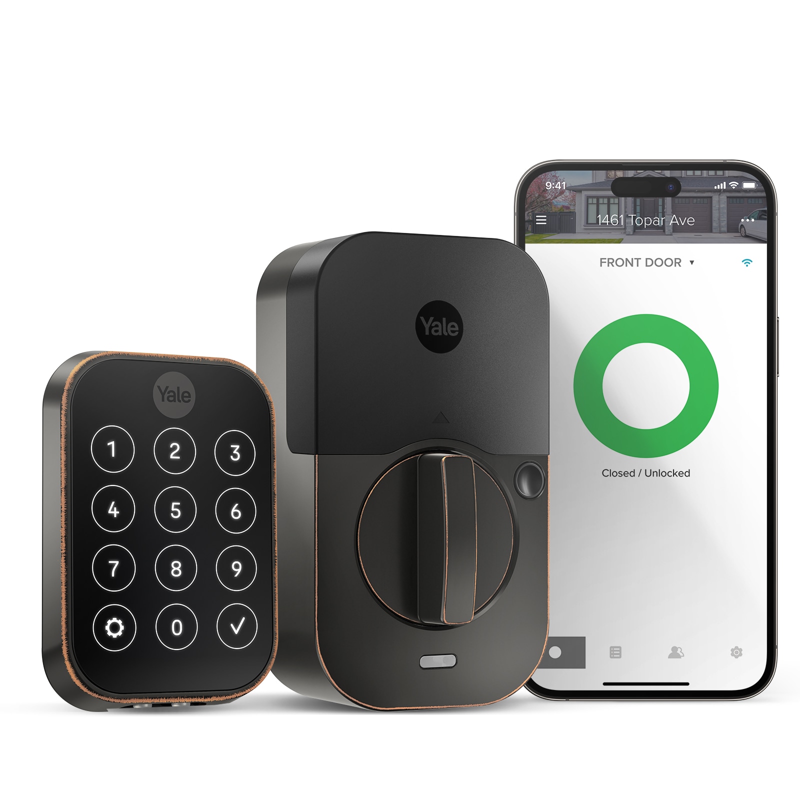 Yale Assure Lock 2 Oil Rubbed Bronze Smart Lock Electronic Deadbolt with Wifi Bluetooth Touchscreen Keypad YRD450-WF1-0BP Sansujyuku sansujyuku.com