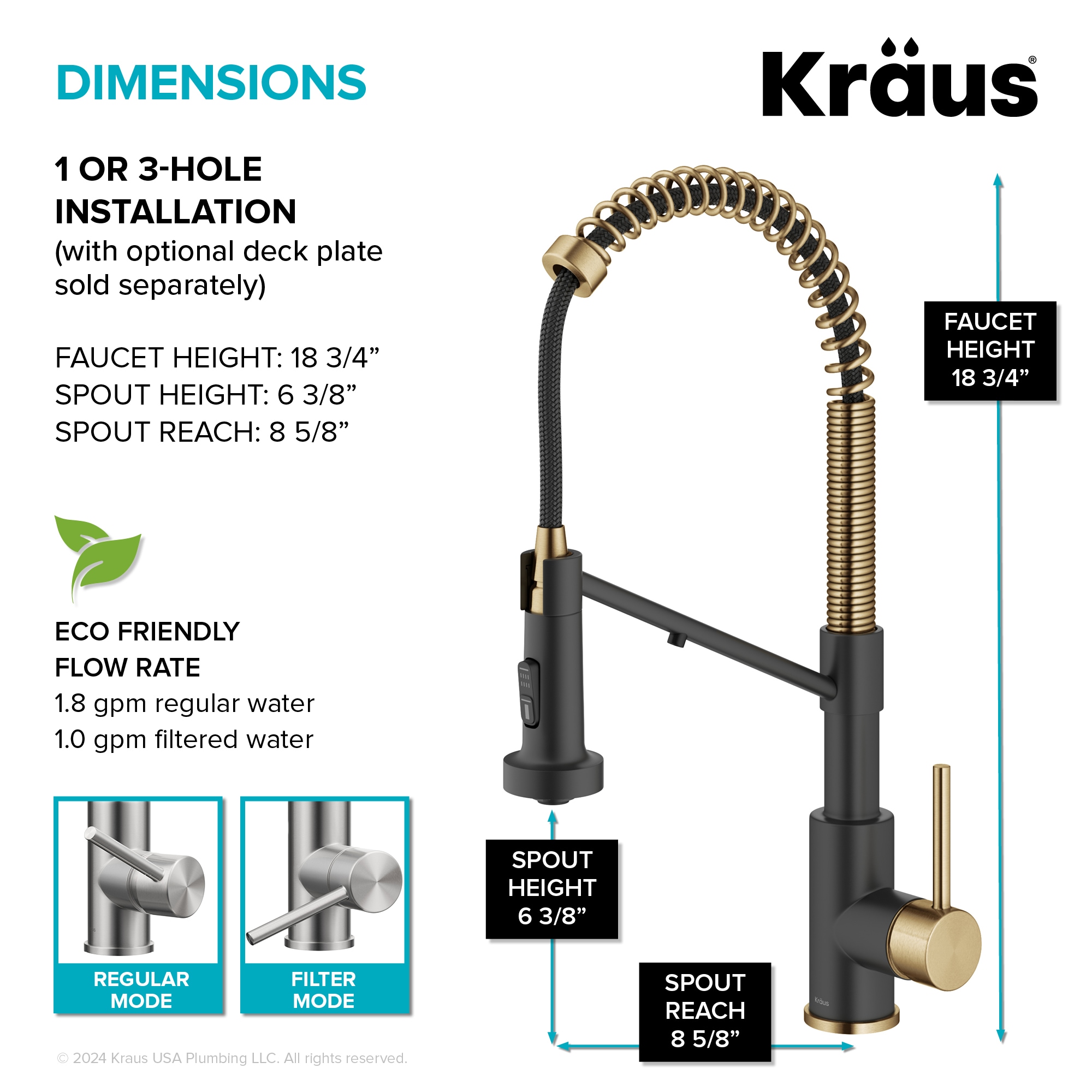Kraus KFF-1610BBMB Kitchen-Faucets - View #6